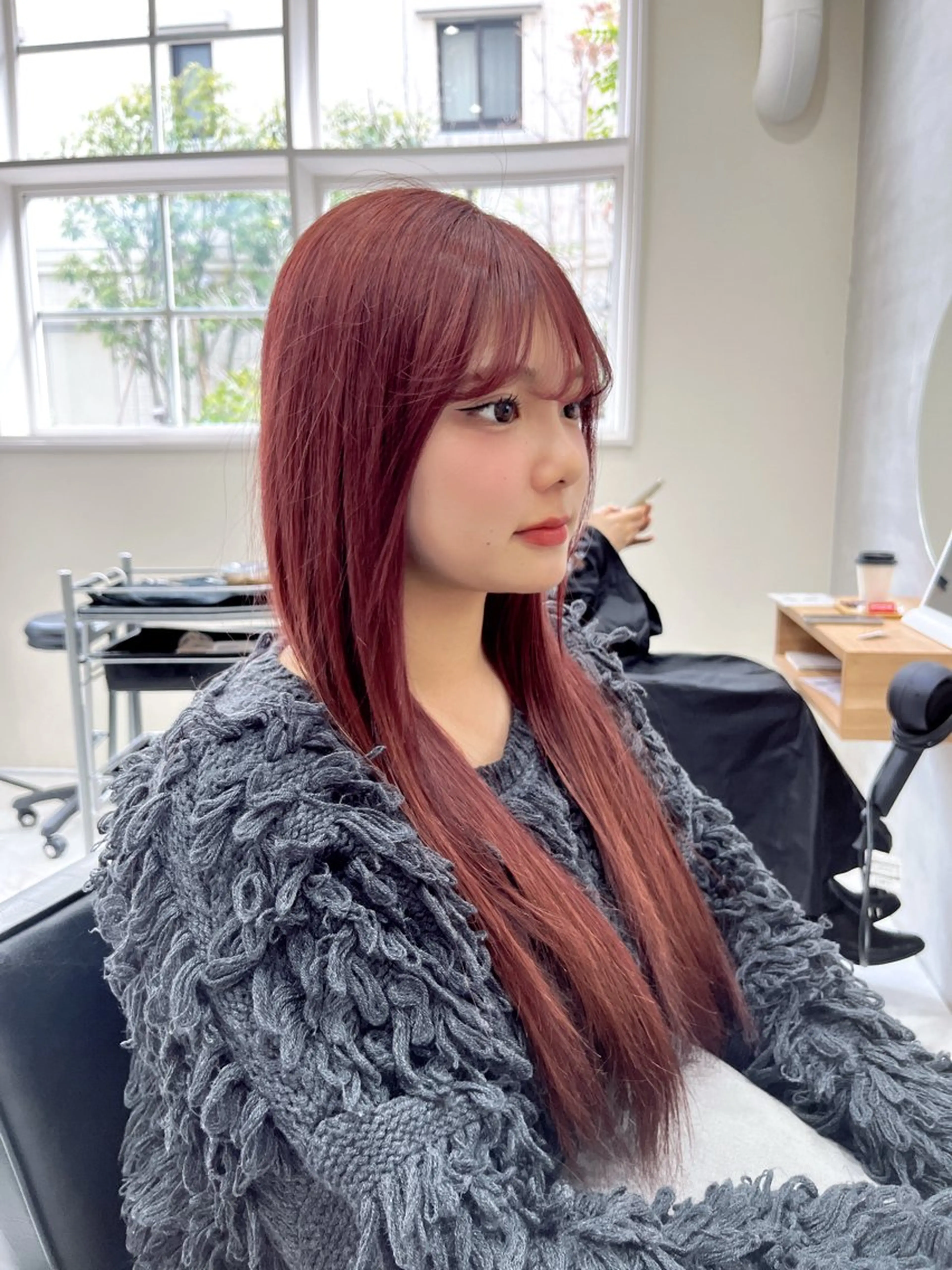 ロング yuzu 艶カラー/夙川のヘアスタイル