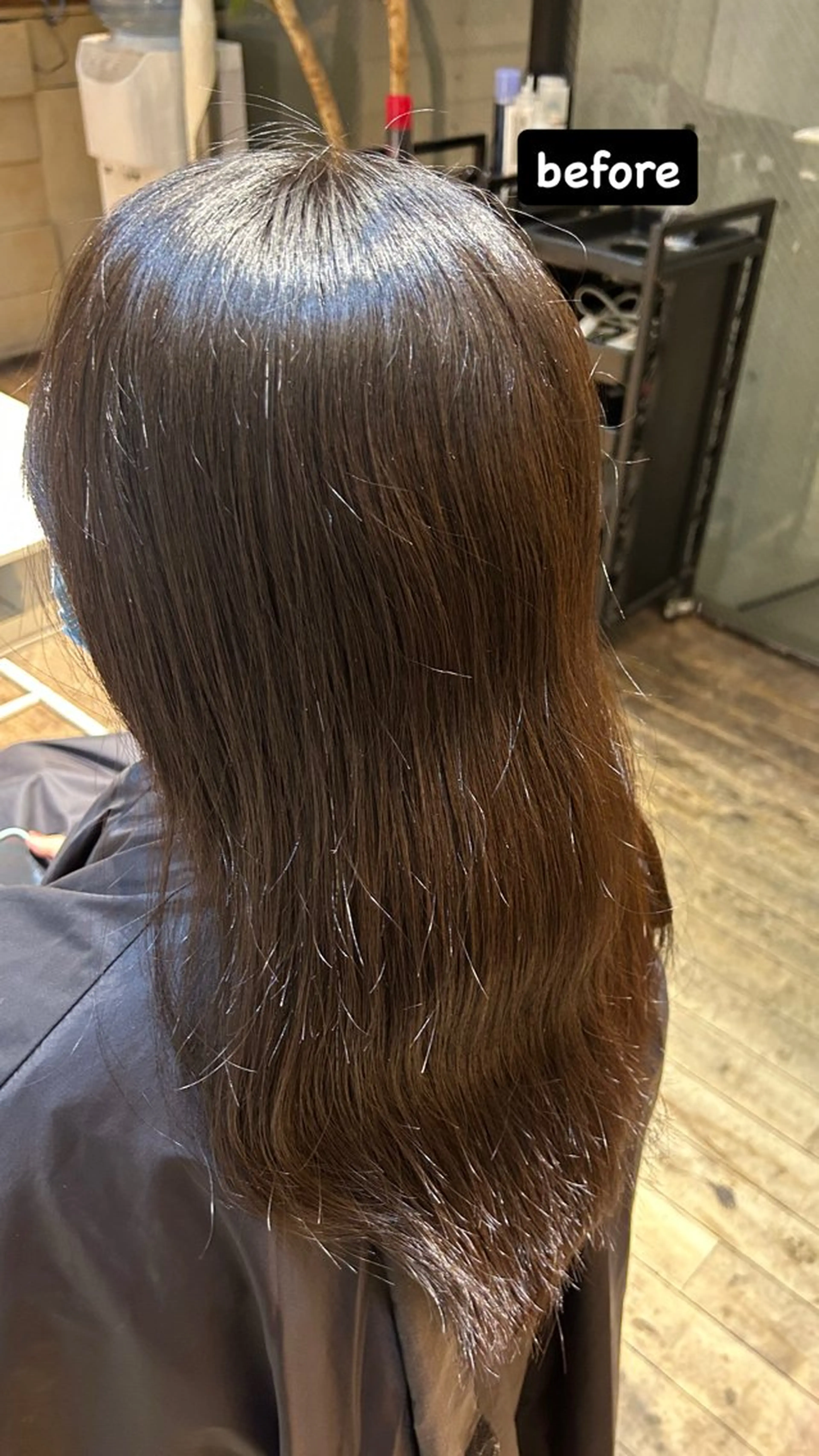 セミロング 縮毛矯正 今野 惺虎のヘアスタイル