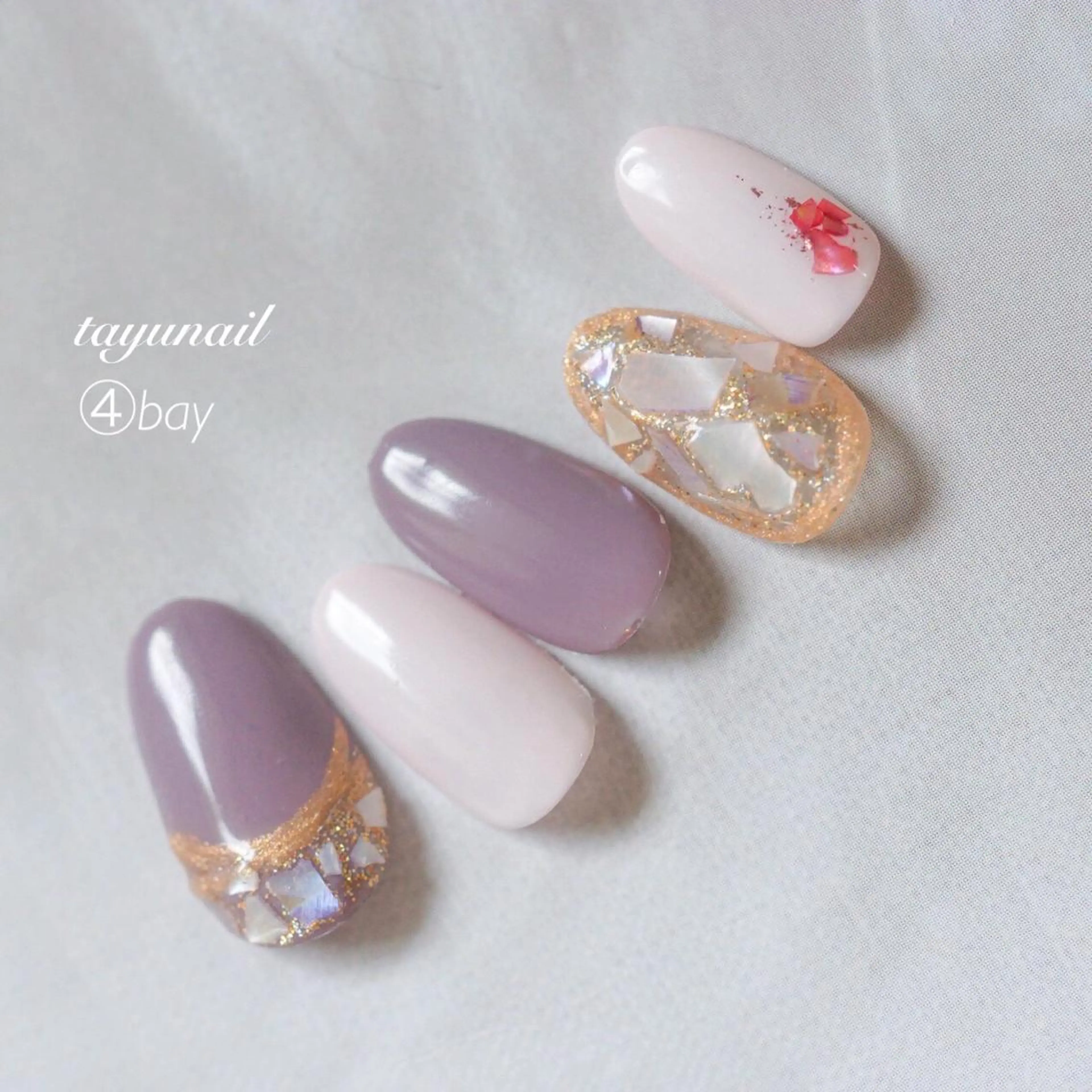 ネイル アートネイル ブルー ジェルネイル ワンカラーネイル パラジェル ネイルサロン 【たゆnail】のネイルデザイン