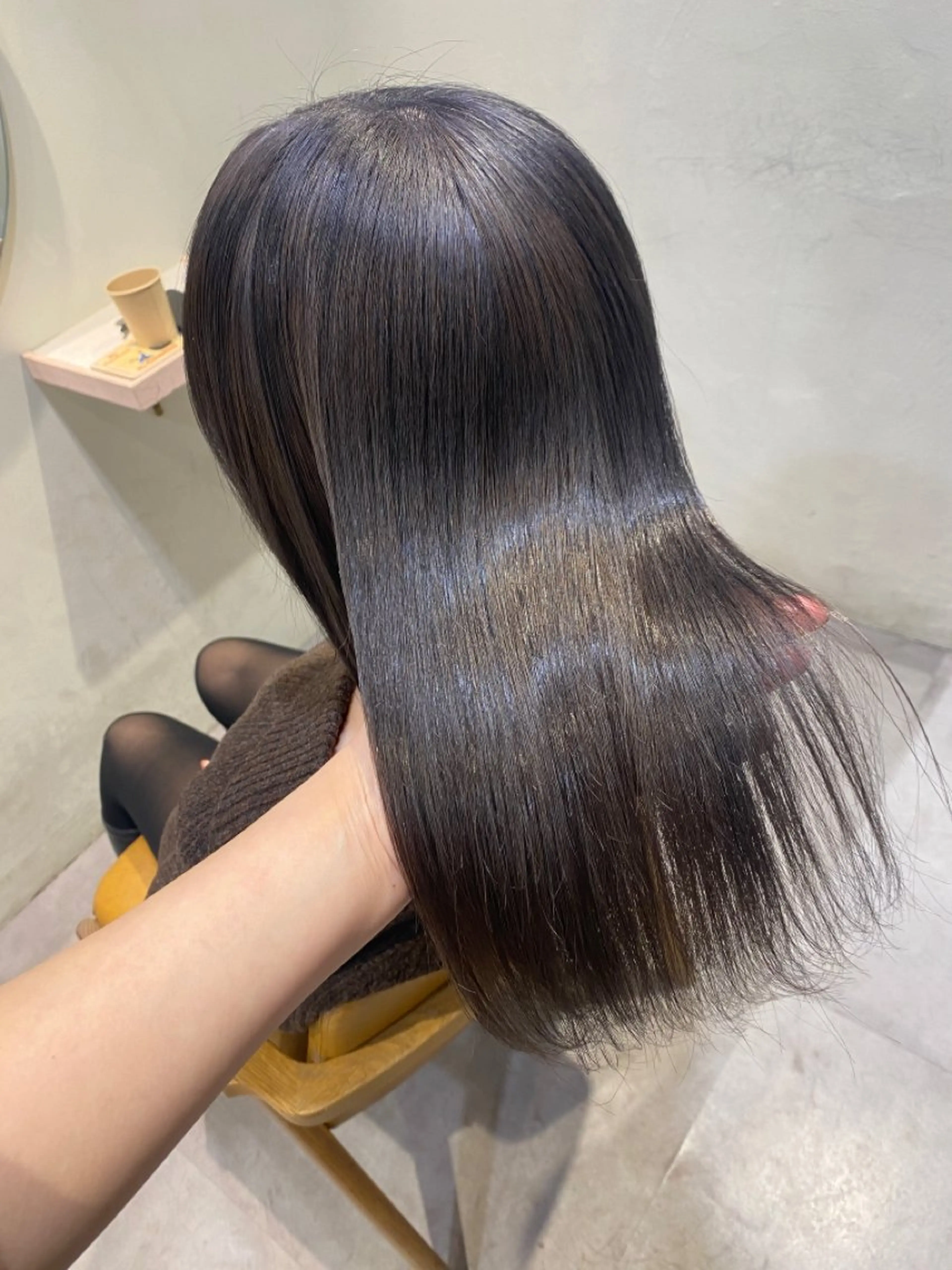 セミロング カラー 当日予約大歓迎💗 依田瑞希のヘアスタイル