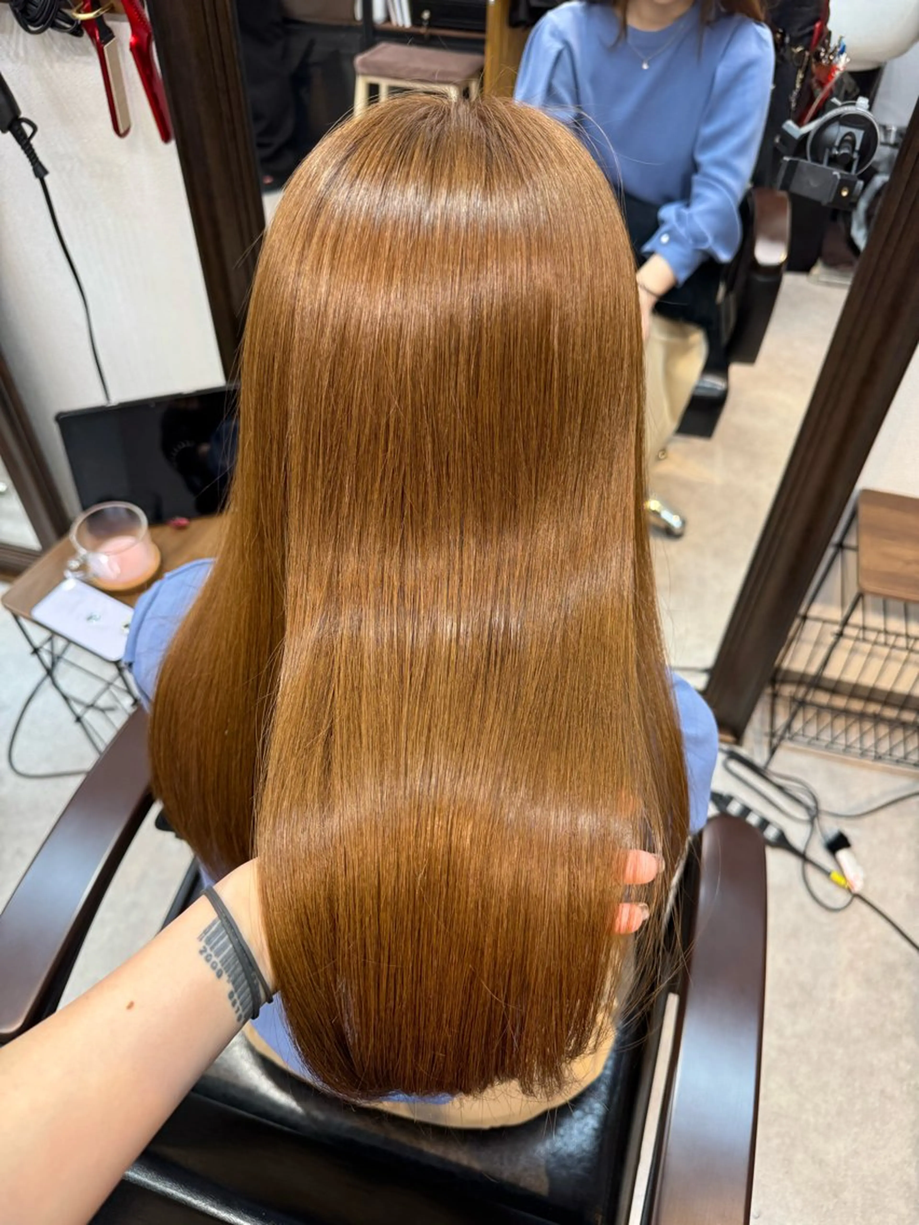 ロング カラー たぴ。ぱつっとボブ/ つや髪🍒髪質改善のヘアスタイル