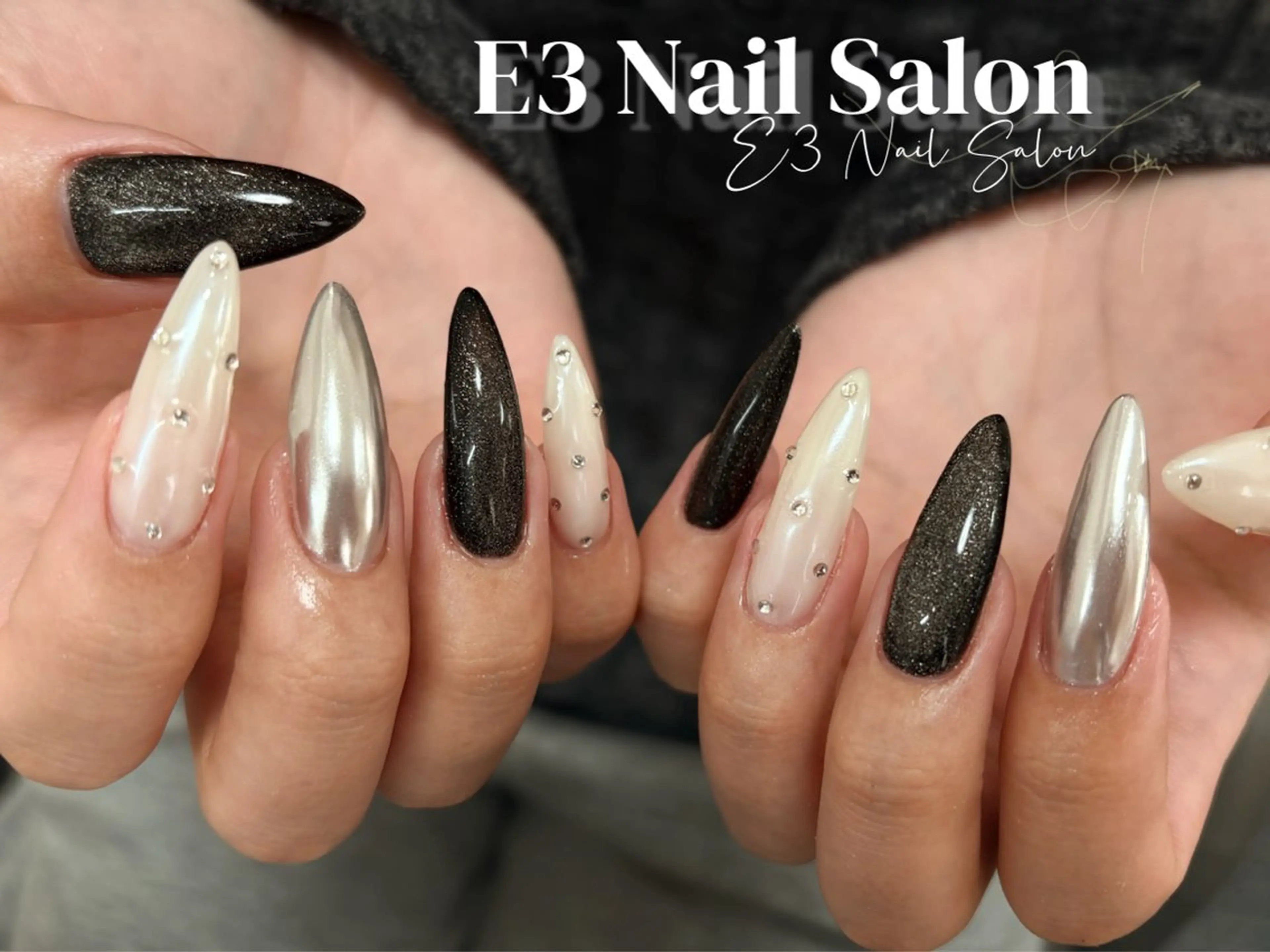 ネイル 桜ネイル フレンチネイル ジェルネイル ガラスフレンチ グラデーション ハンドネイル E3 Nail Salonのネイルデザイン