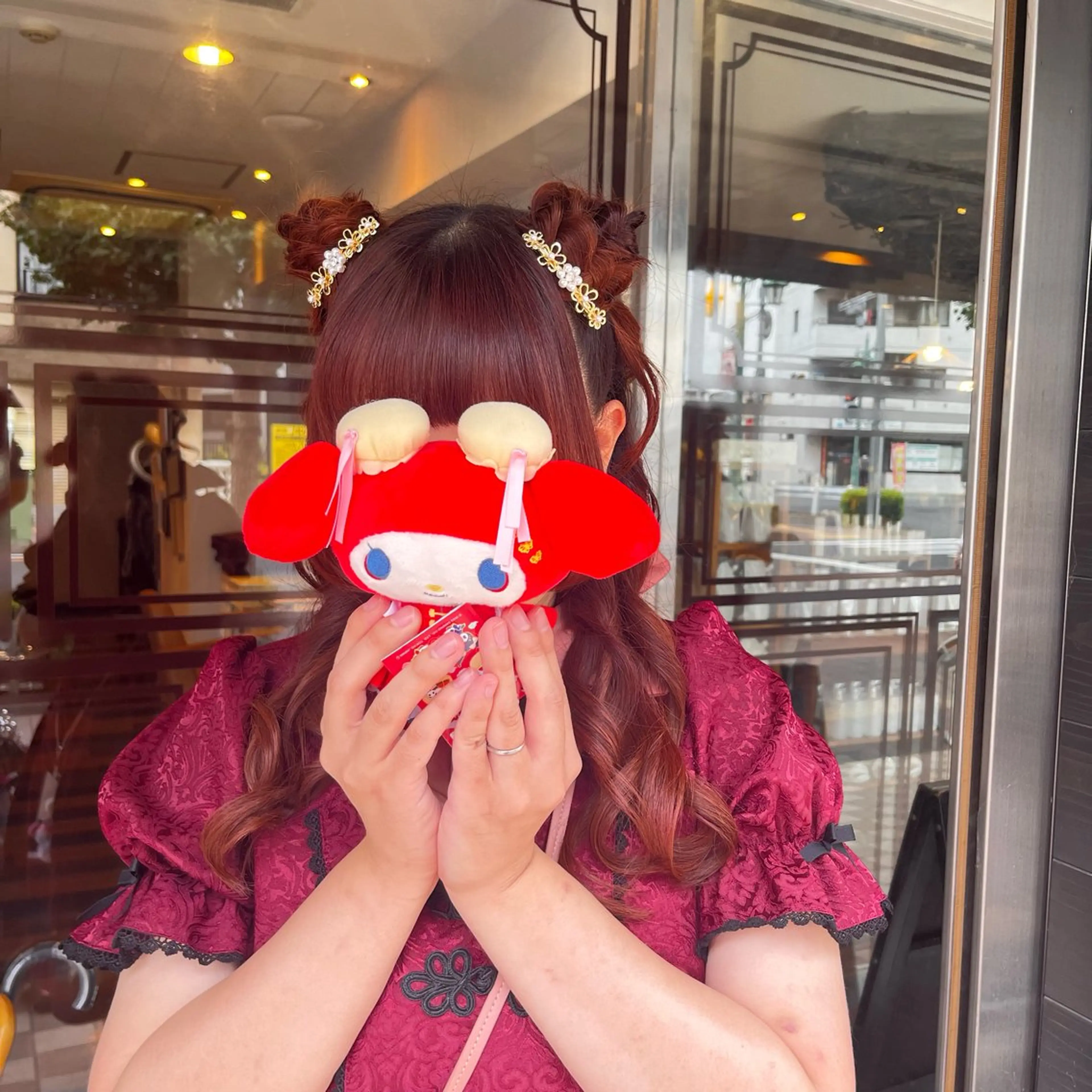 ロング ヘアアレンジ おくだ　りお /ハイトーンカラーのヘアスタイル