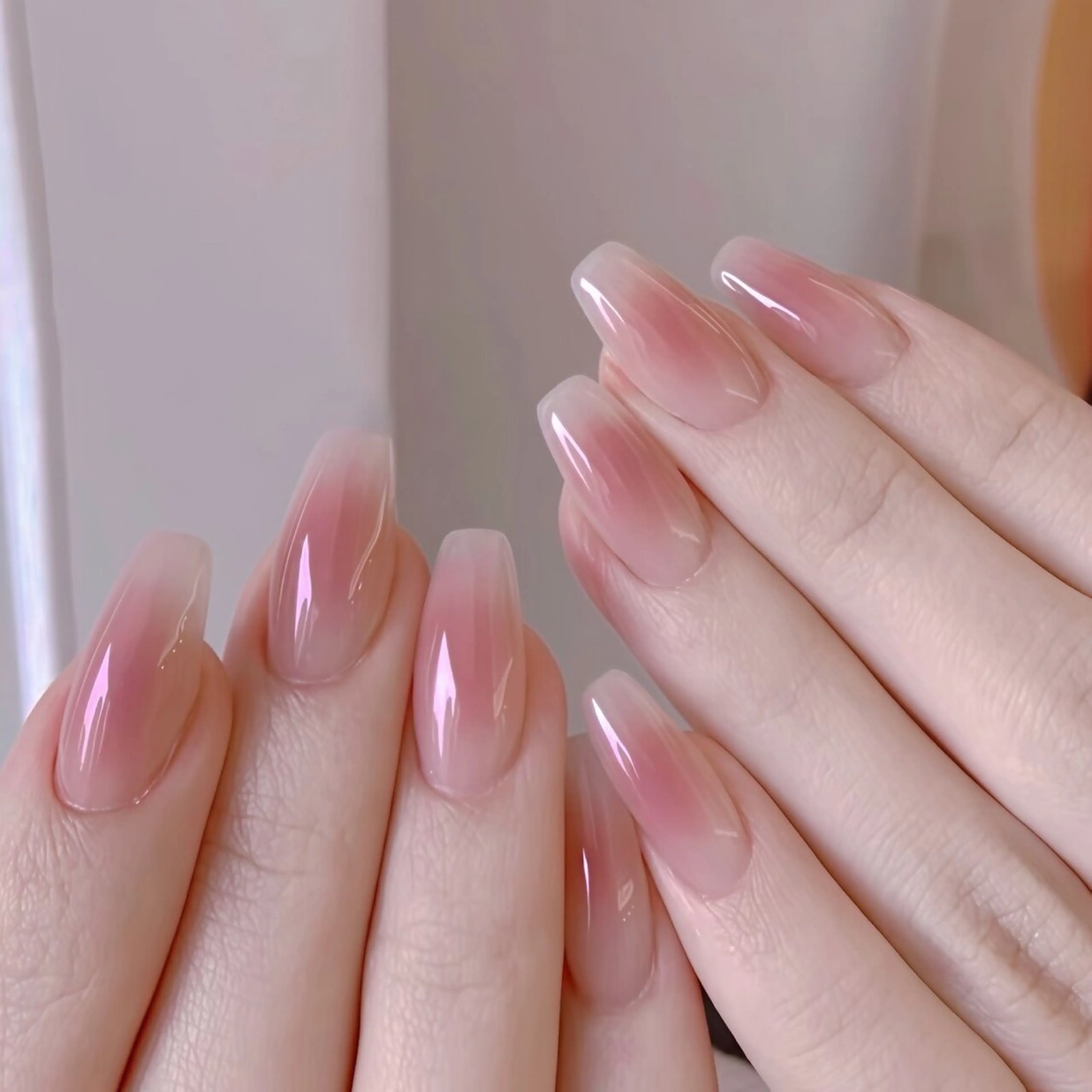 ネイル チークネイル シンプルネイル ハンドネイル 幻之花 Nailのネイルデザイン