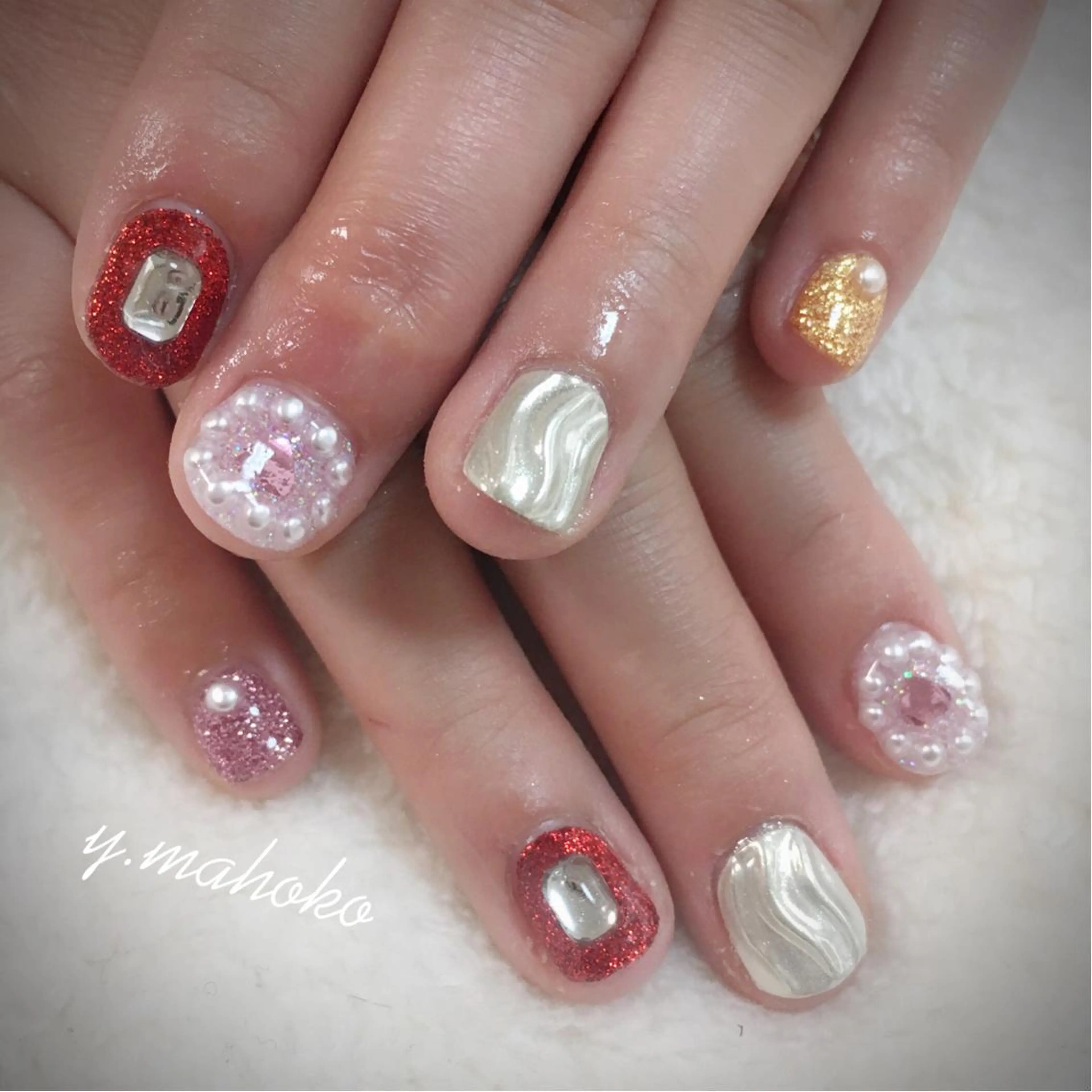 ネイル パラジェル有/ 長さだし/mahoのネイルデザイン