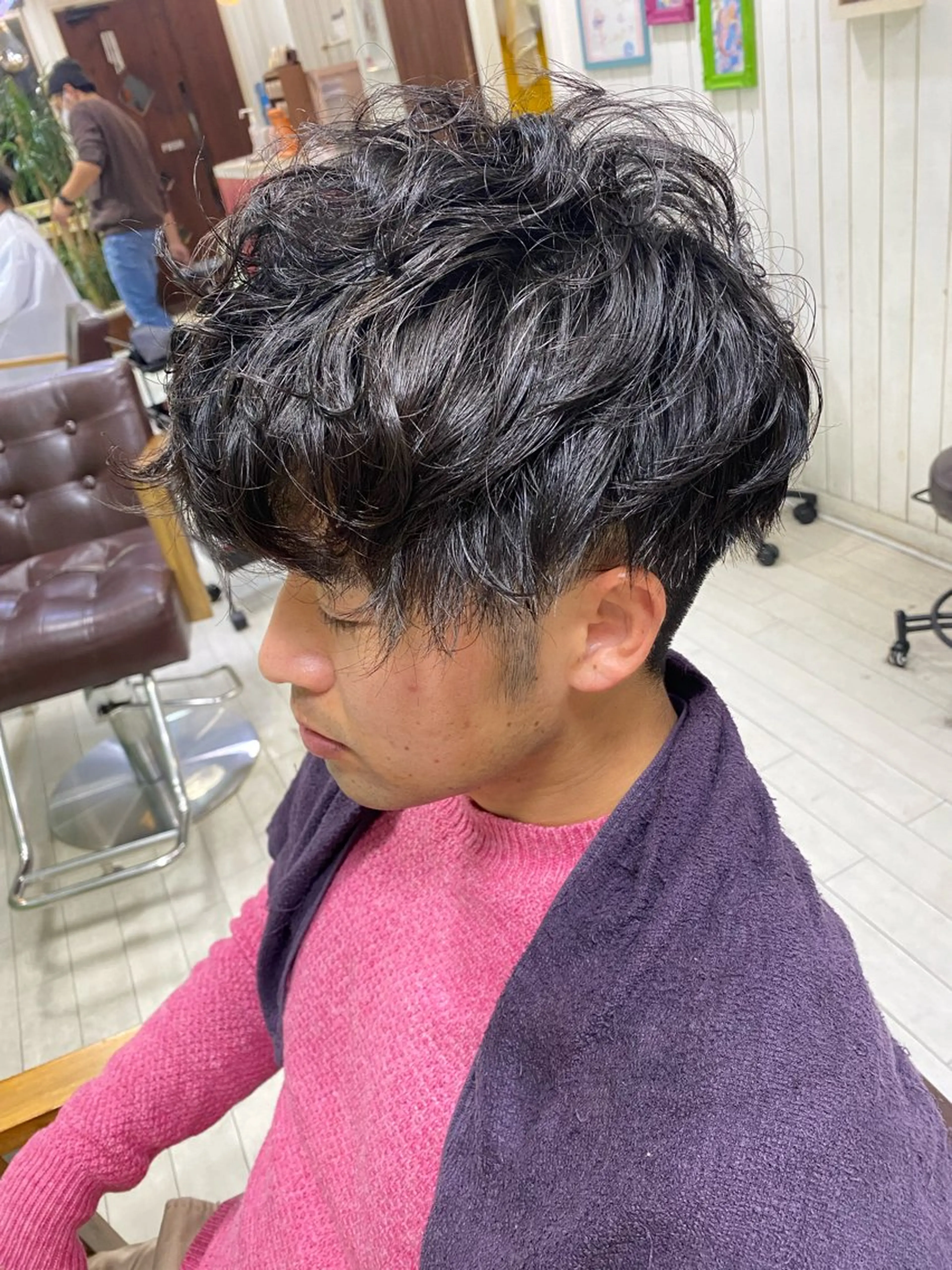 メンズ 🩶西 雪乃/透明感 くすみカラー🫧のヘアスタイル