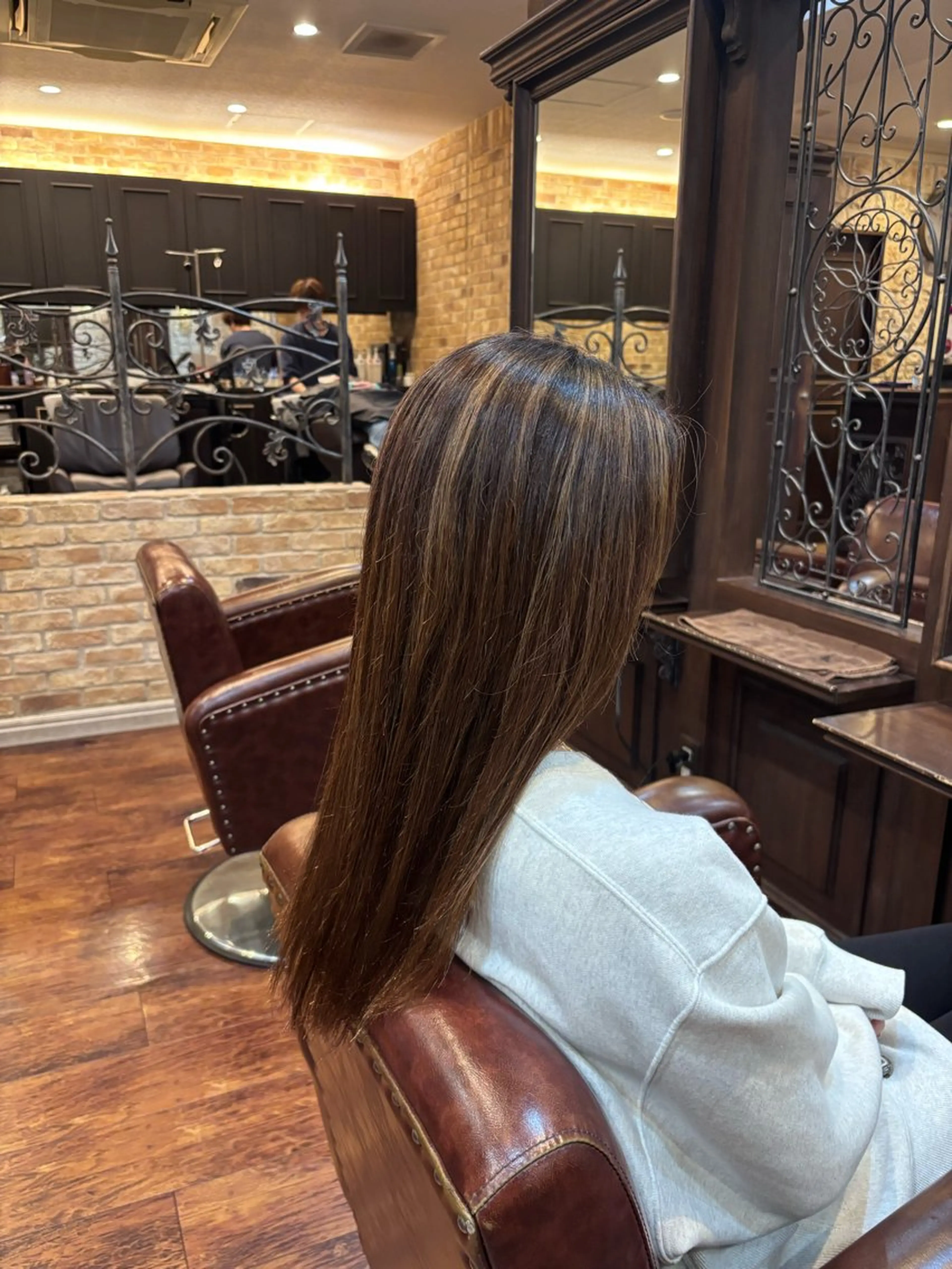 セミロング 縮毛矯正 縮毛矯正 田尾 凌雅のヘアスタイル