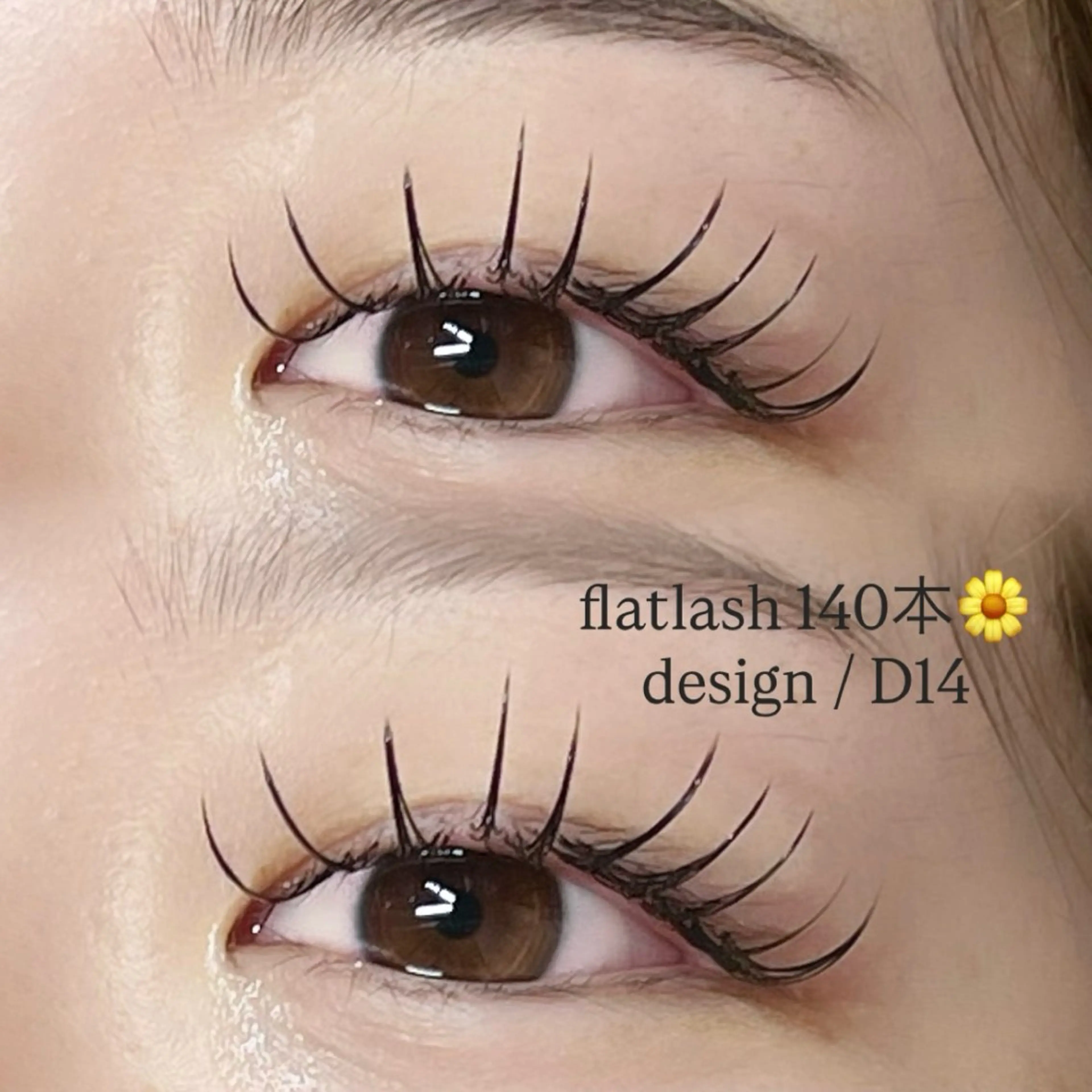 フラットラッシュ140本💠(美容液コーティング付き)の写真