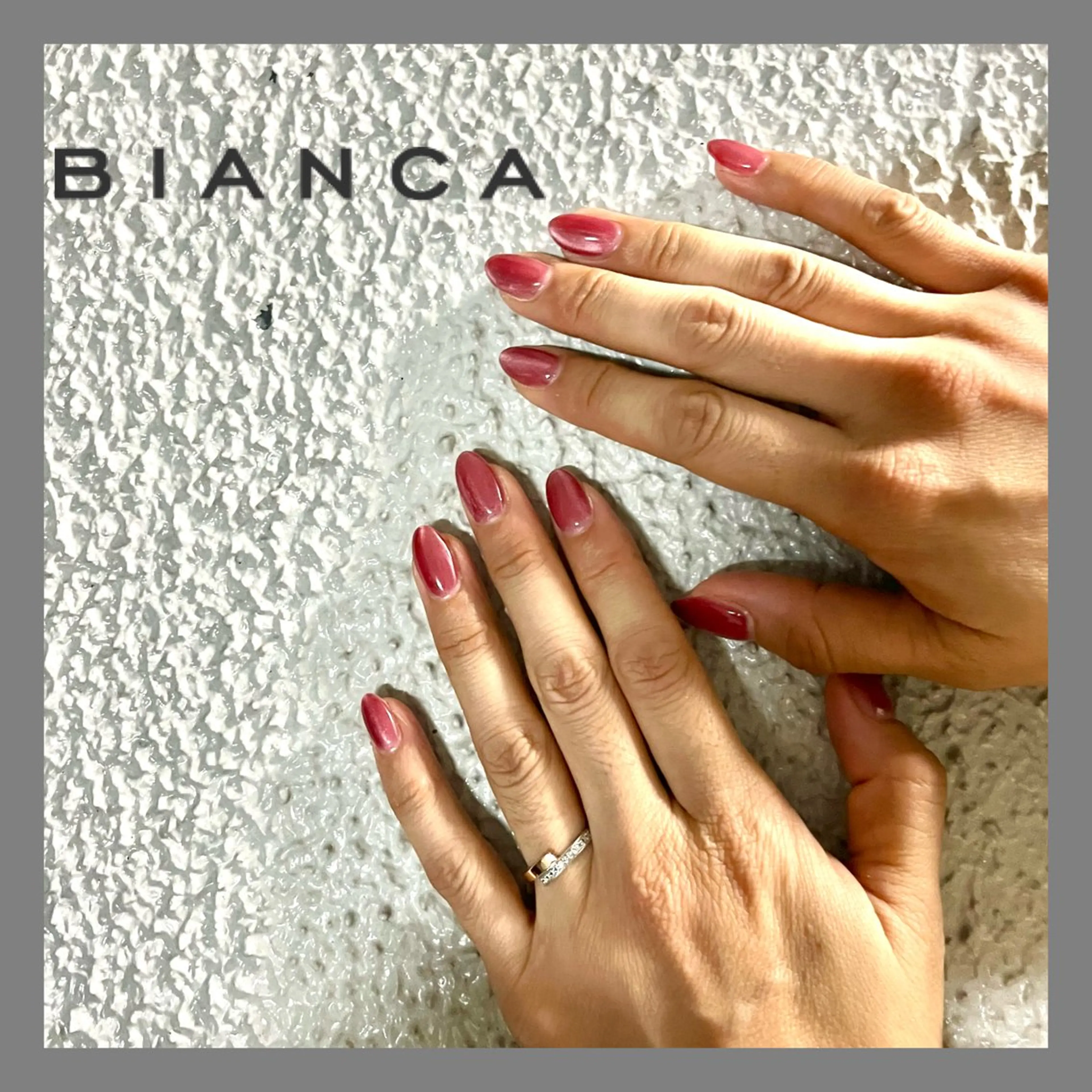 ネイル 氷ネイル・うるうるネイル マグネットネイル ハンドネイル Bianca TORII🌞のネイルデザイン