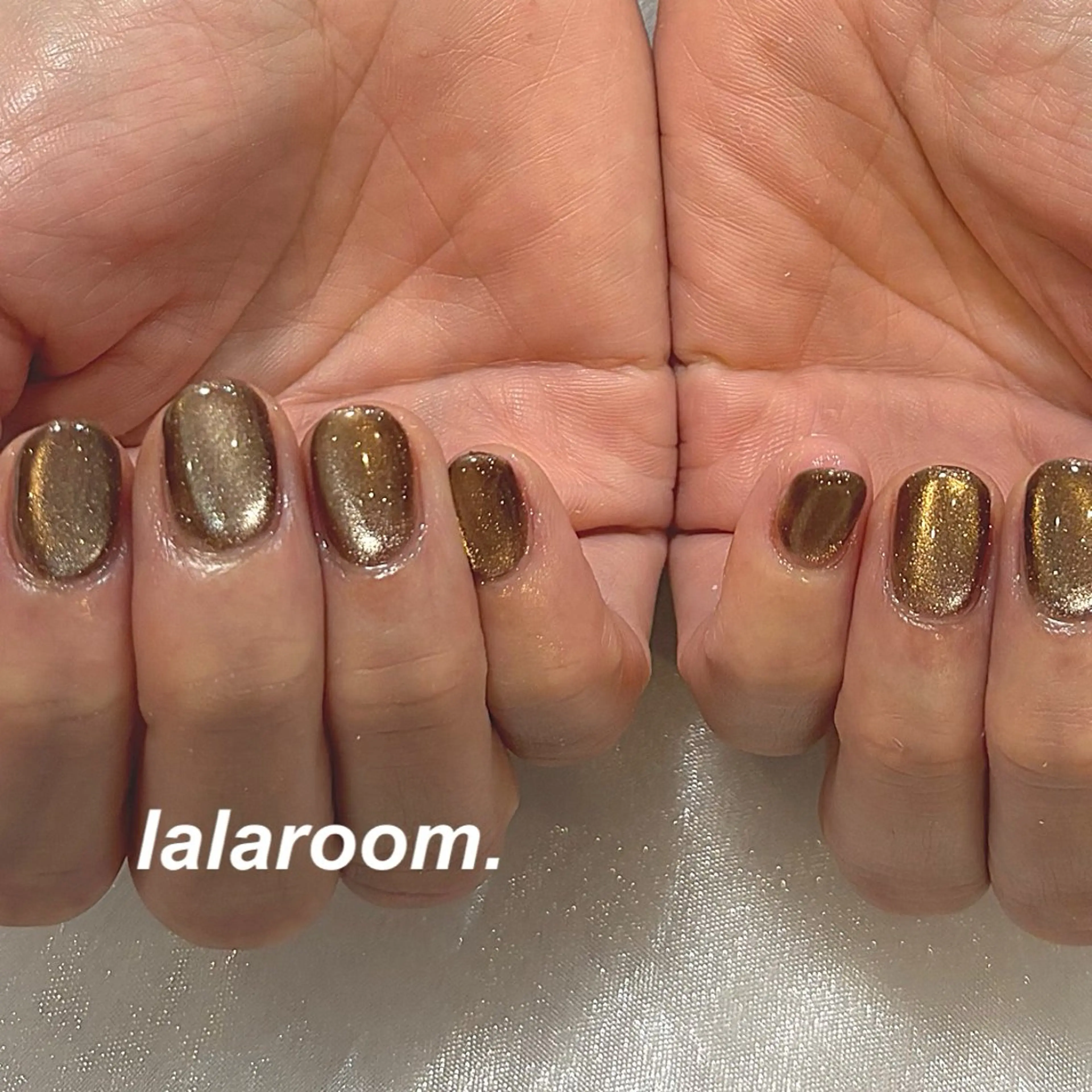 ネイル キラキラネイル マグネットネイル オフィスネイル ワンカラーネイル シンプルネイル ハンドネイル lala room.のネイルデザイン