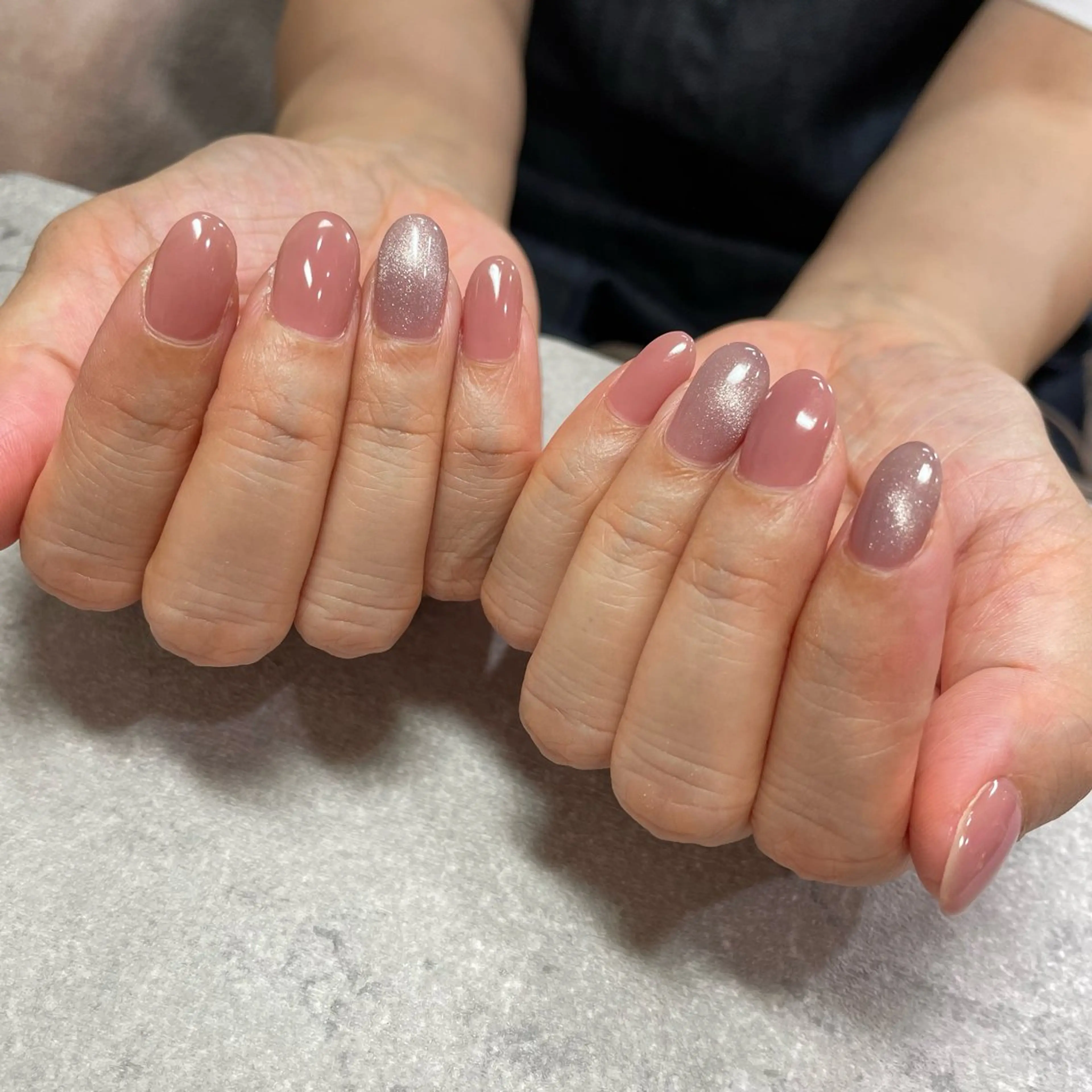 ネイル マグネットネイル ワンカラーネイル Labelta 眞榮田のネイルデザイン