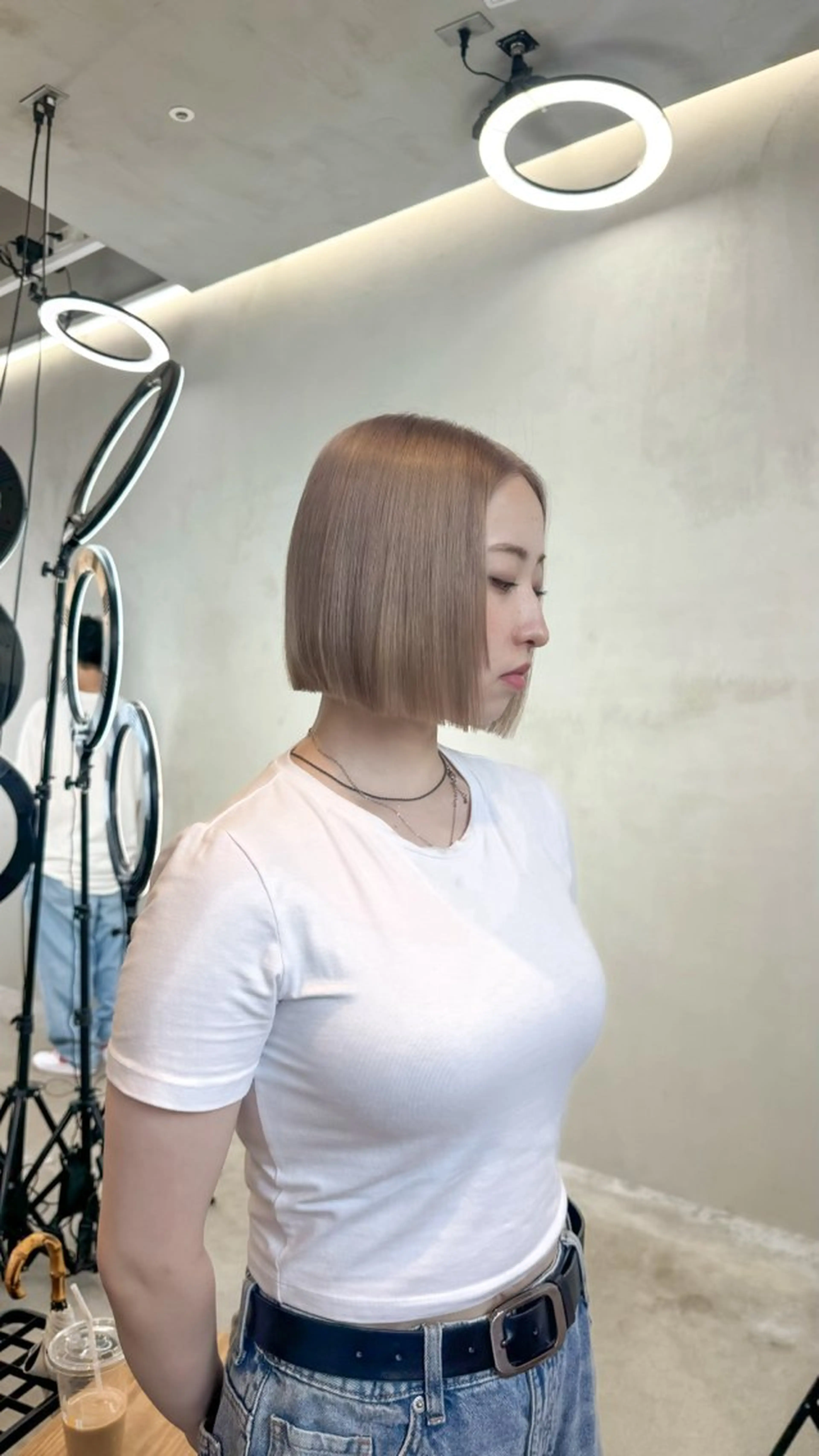 ショート カラー ボブ 小田 晃瑛のヘアスタイル
