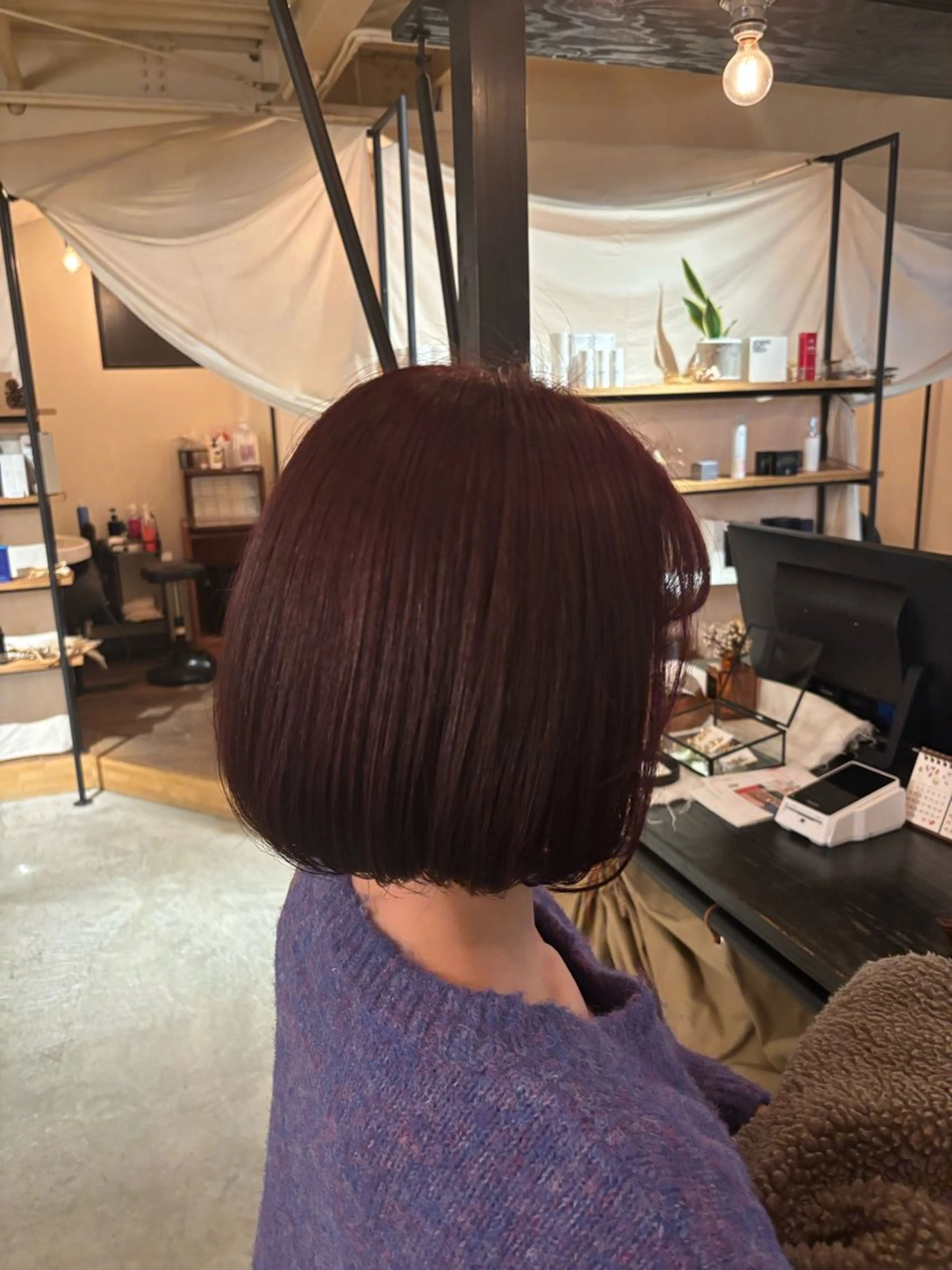 カラー ダブルカラー 艶カラー／髪質改善ス トレート／羽菜のヘアスタイル