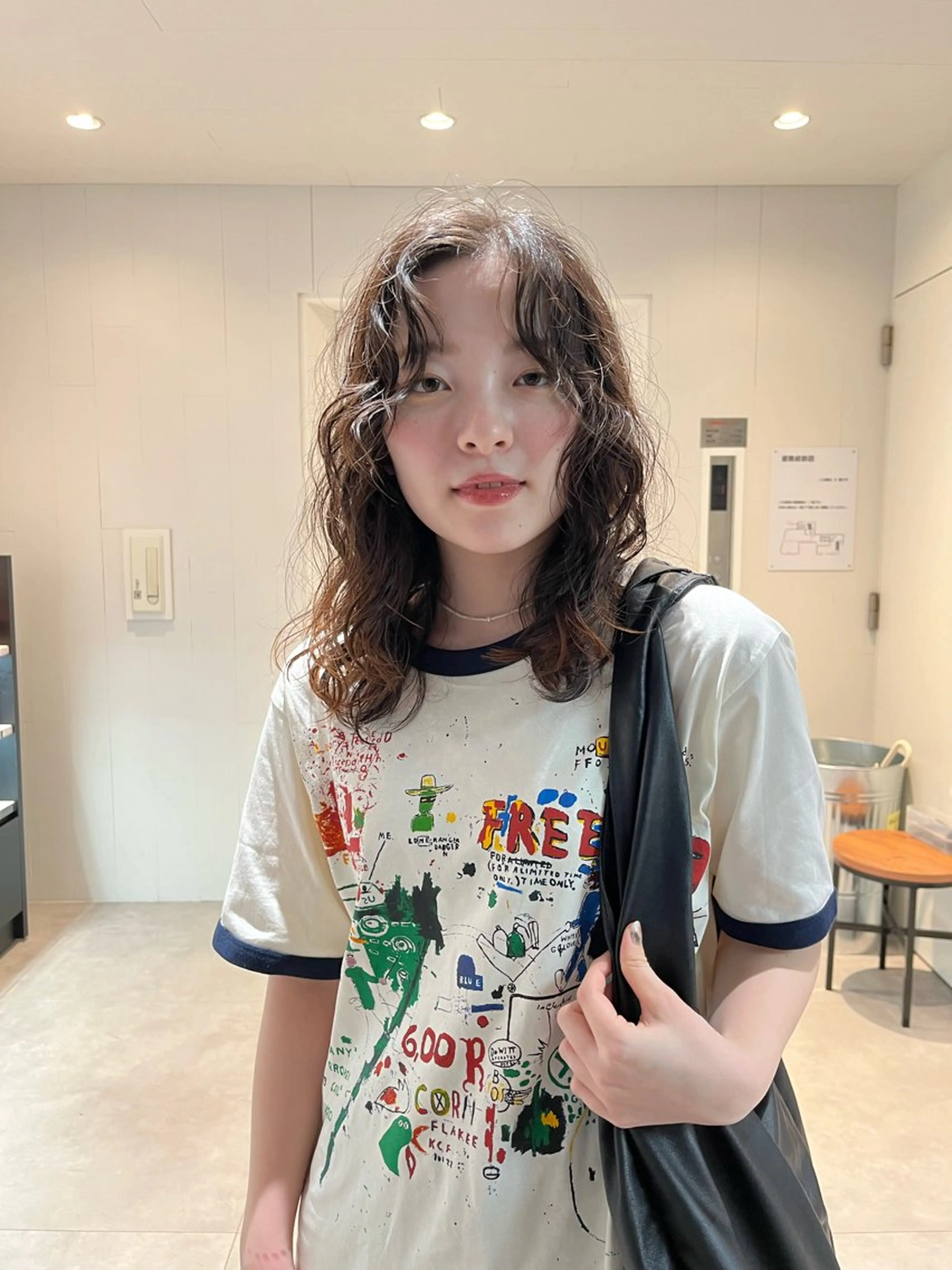 セミロング パーマ 艶髪✨×顔周りカット 🧚ナツホのヘアスタイル