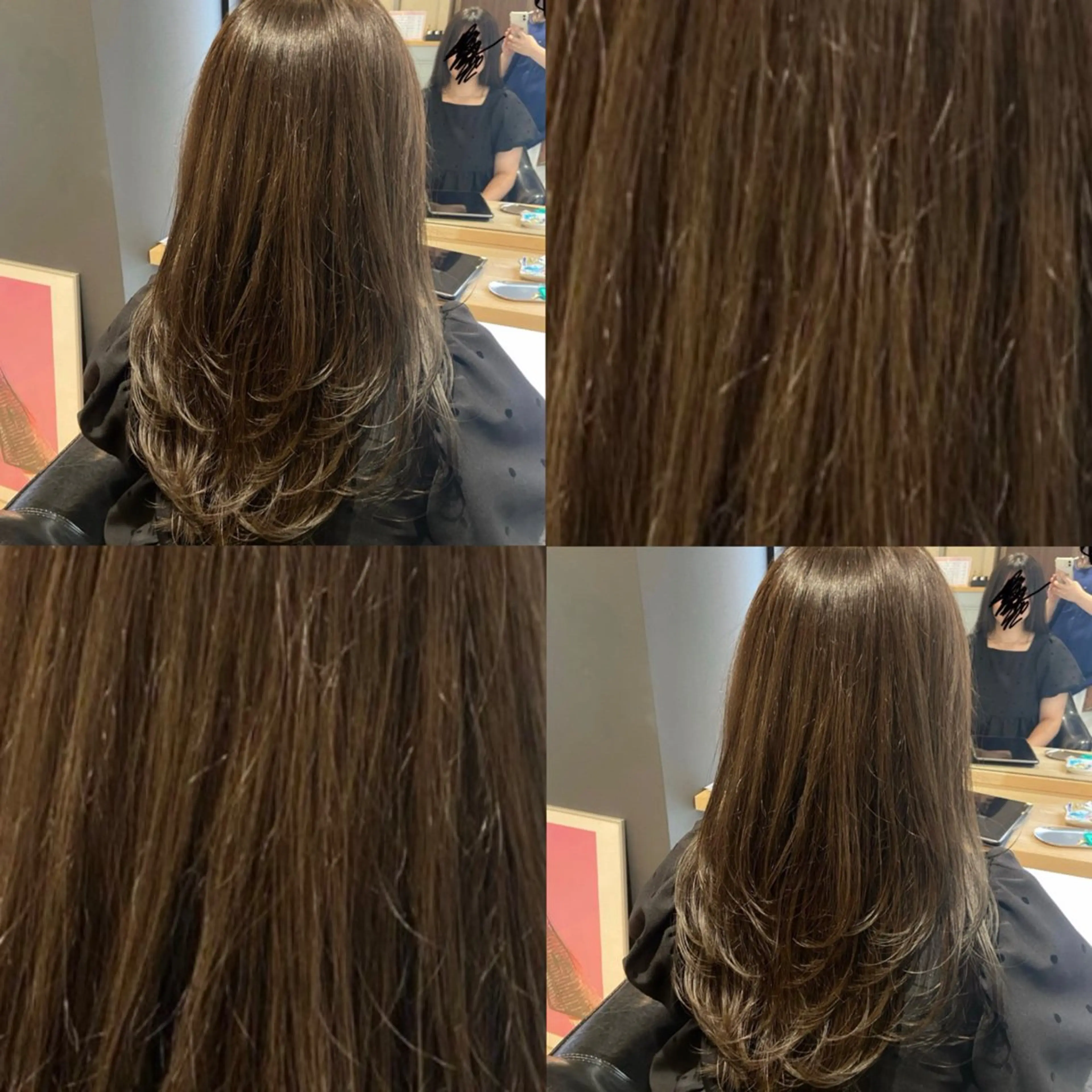 セミロング カラー ベージュカラー オリーブベージュ ELLE&SALLY 石野のヘアスタイル