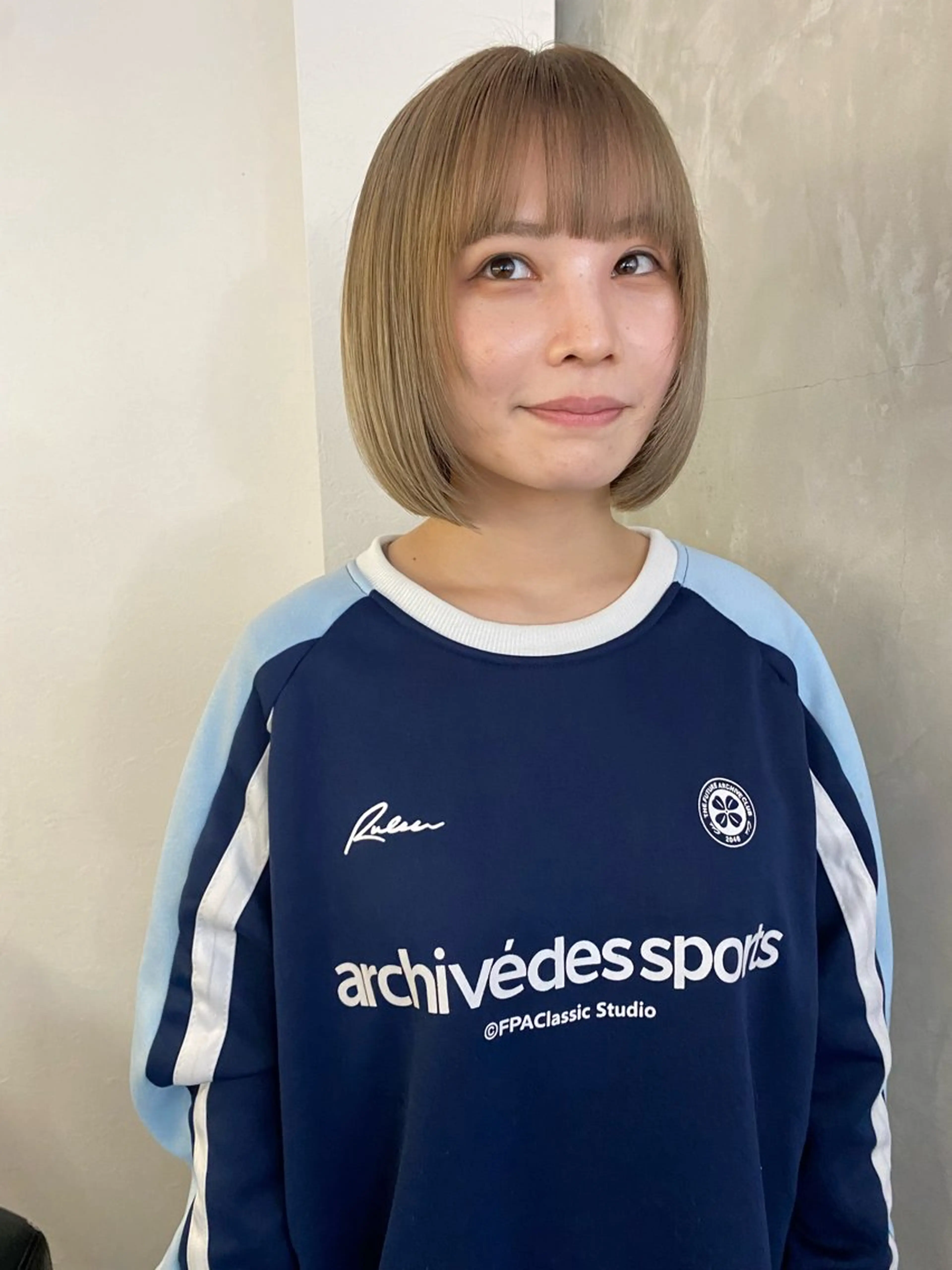 ショート カラー ヘアカラー 森貴裕/ベージュ/ パーマ/オリーブのヘアスタイル