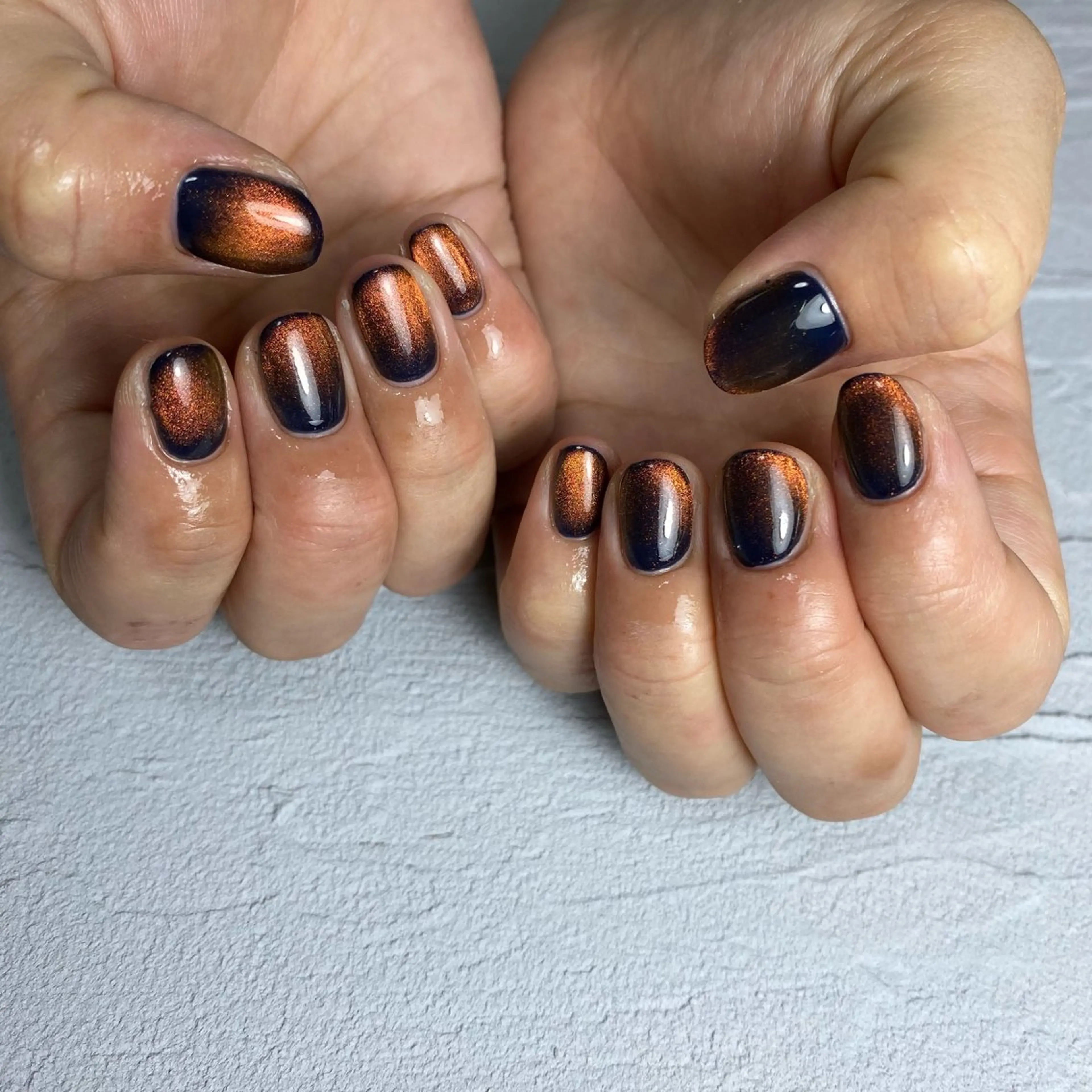 オフあり再来☺︎マグネットネイルの写真