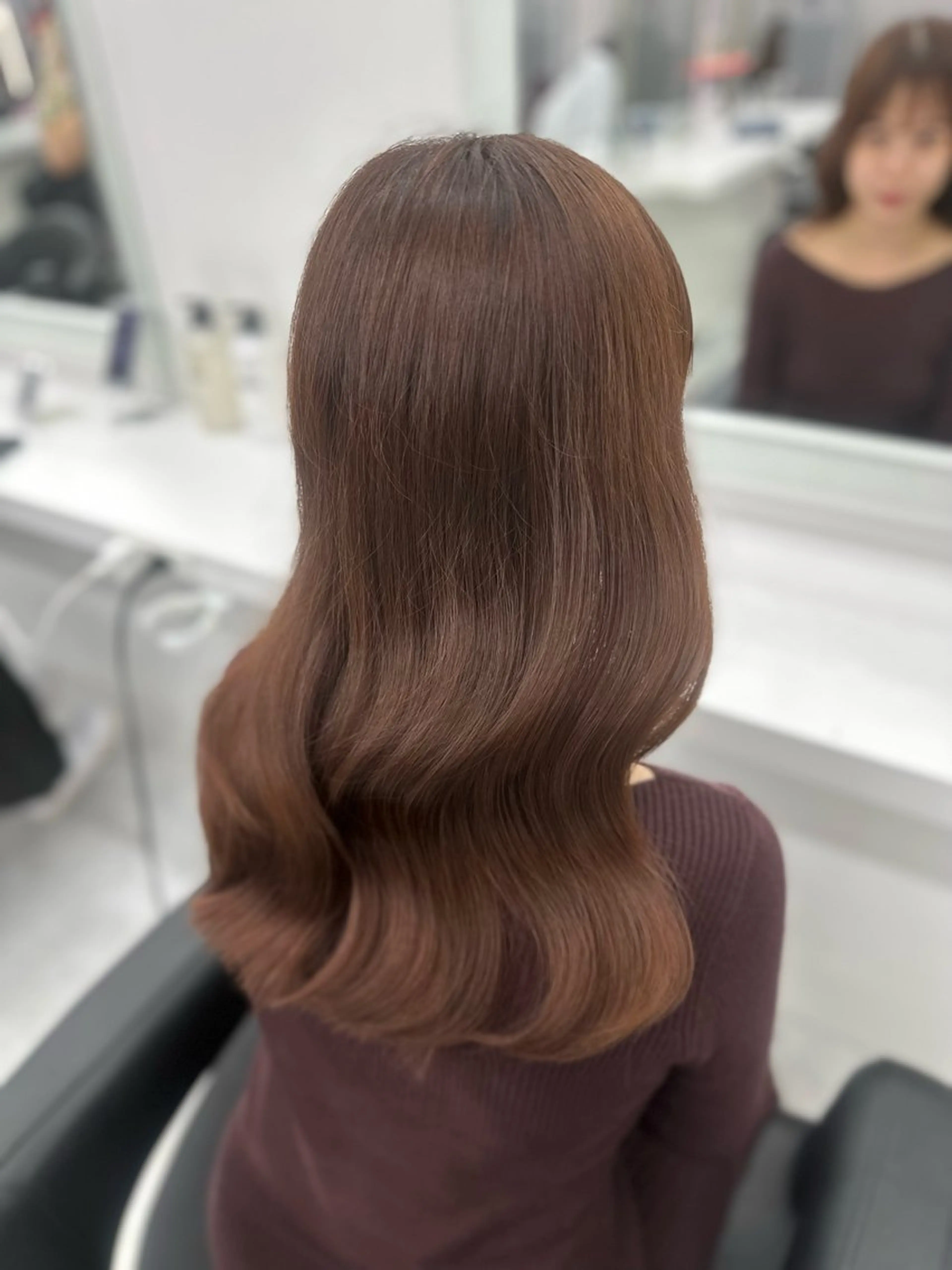 ロング カラー パーマ ヘアアレンジ メンズ キッズ ♥️韓国ヘア レイヤー♥️ゆりのヘアスタイル