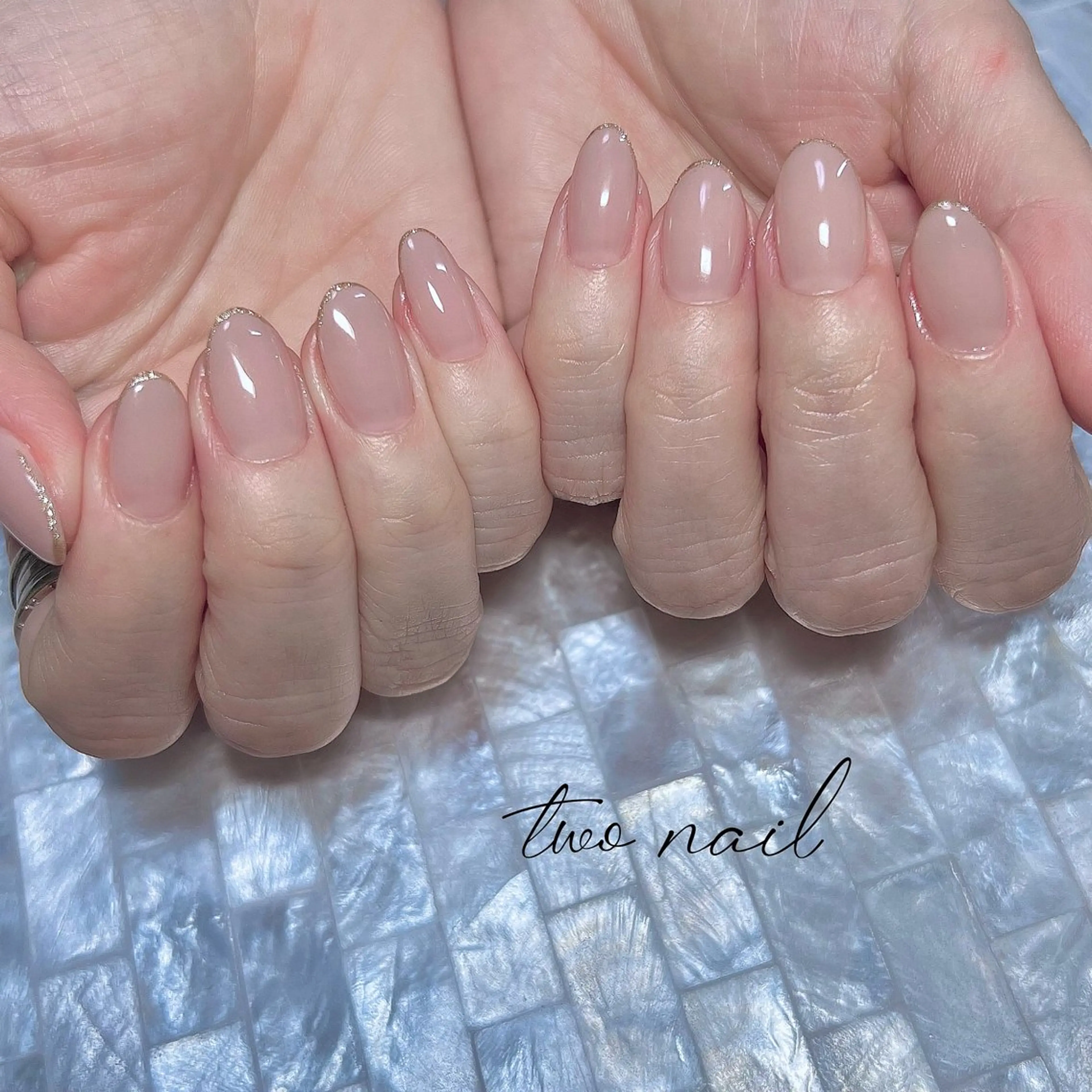 ネイル アートネイル ネイルチップ ホワイト ハンドネイル two nailのネイルデザイン