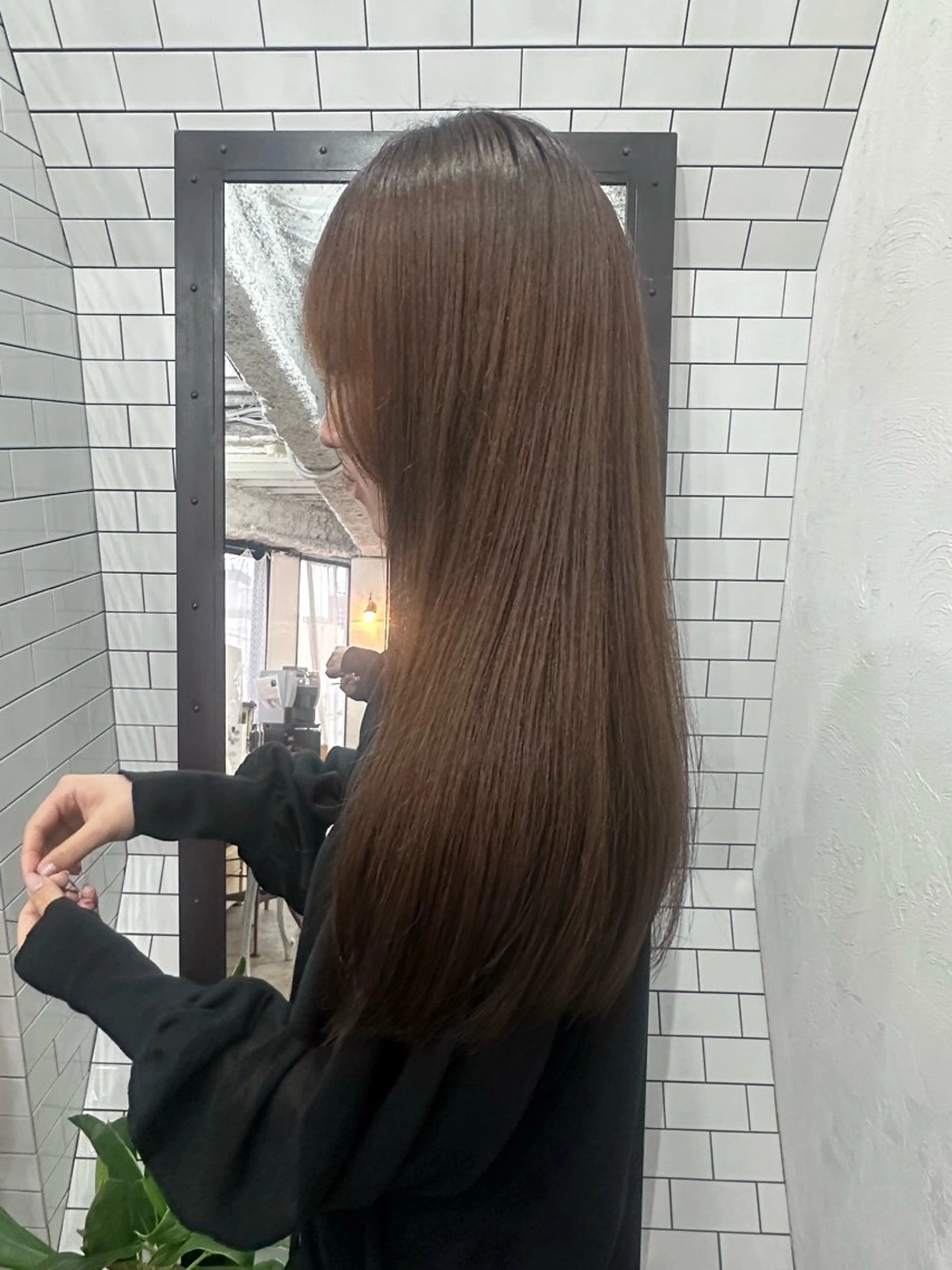 ロング カット 縮毛矯正 妙見 知洋のヘアスタイル