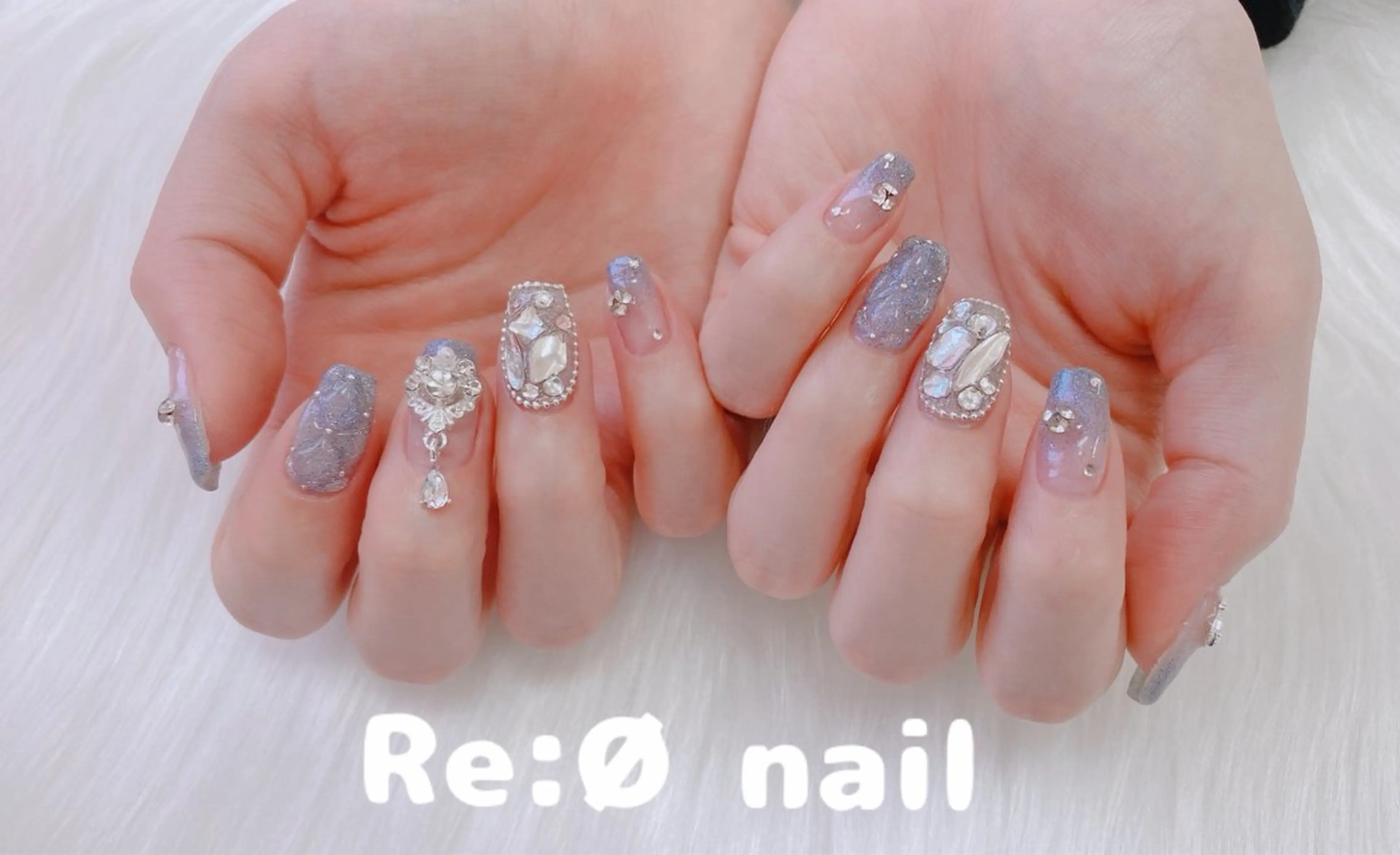ネイル フラッシュネイル ハンドネイル Re:Ø nail 🩵TSUJIのネイルデザイン