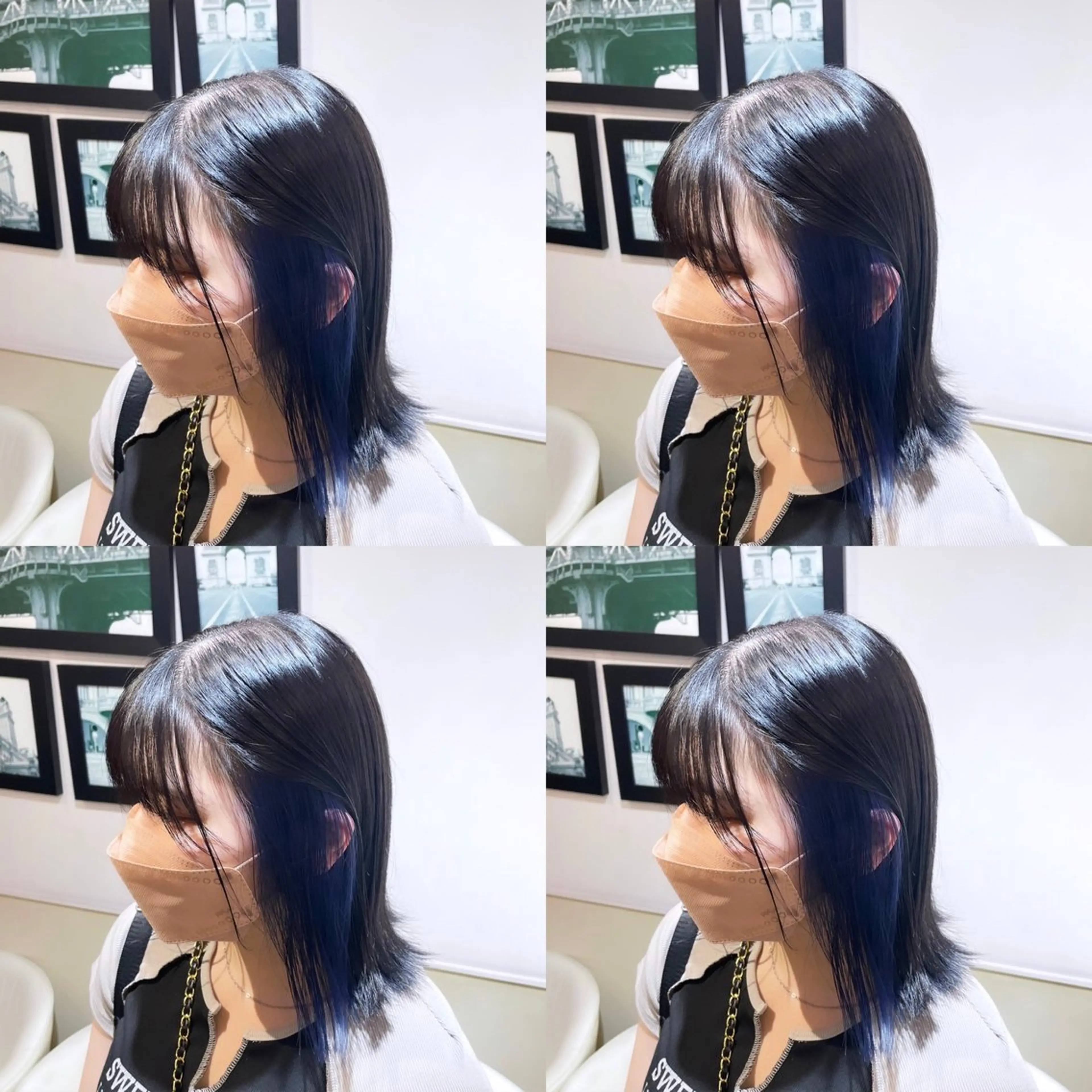 ミディアム カラー ネイビーカラー 🌟トップデザイナー 高橋🌟のヘアスタイル