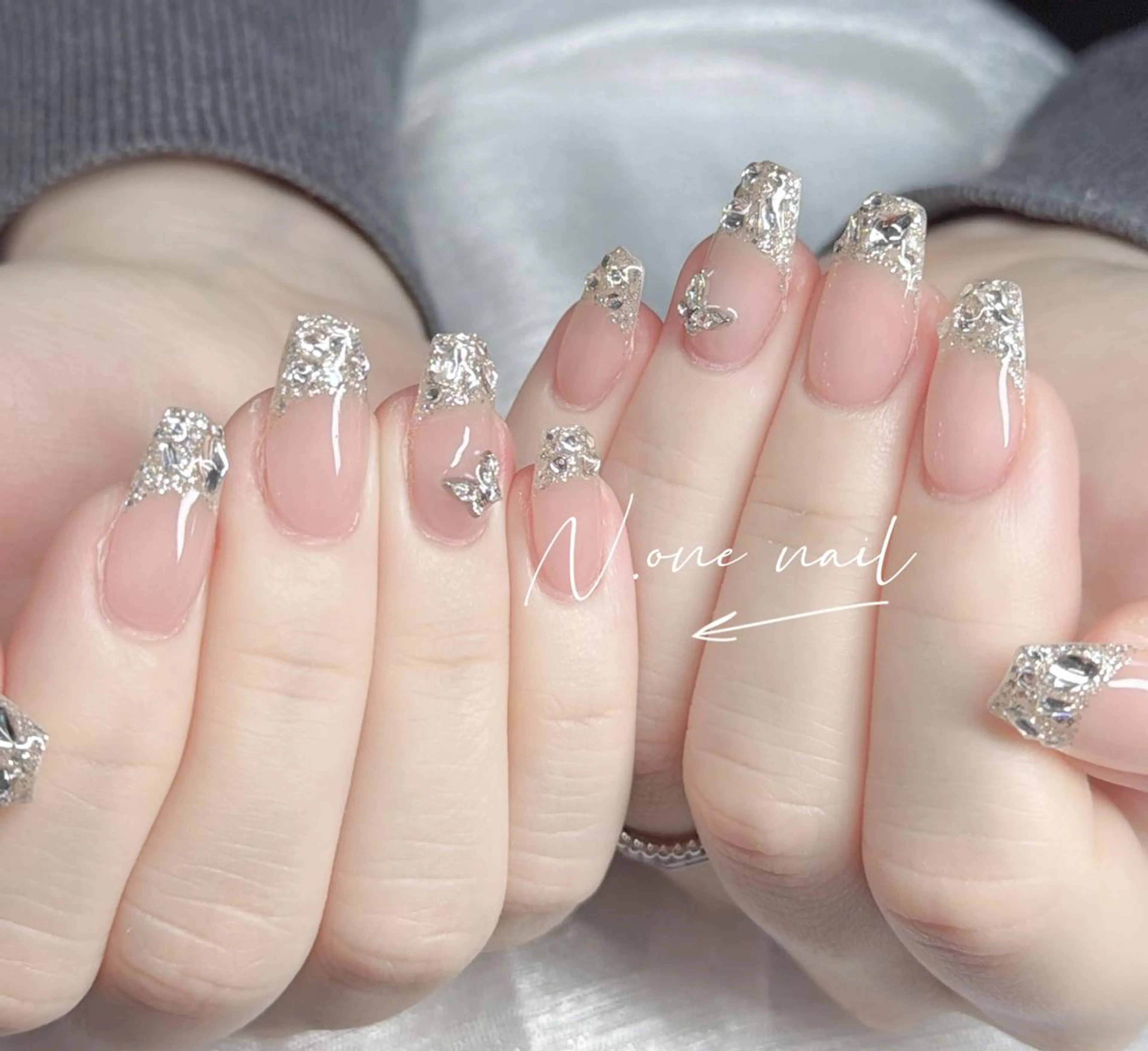 ネイル 長いだし/スカルプ/ パラシェルN.oneのネイルデザイン