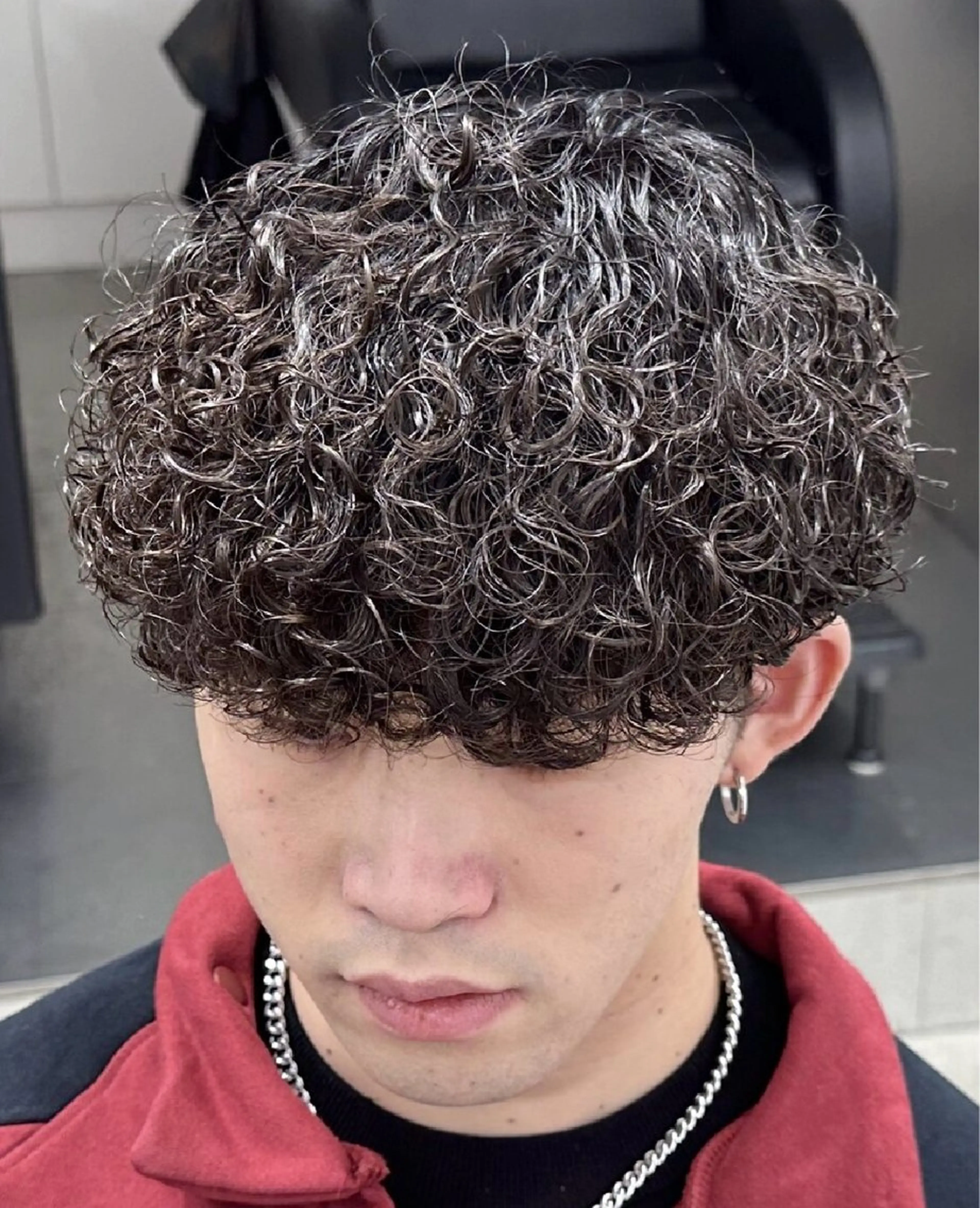 パーマ メンズ センターパート マッシュ メンズパーマ プードルパーマ メンズツイストパーマ カット パーマ 仙台波巻きパーマ/ fifth/遠藤楓雅のヘアスタイル