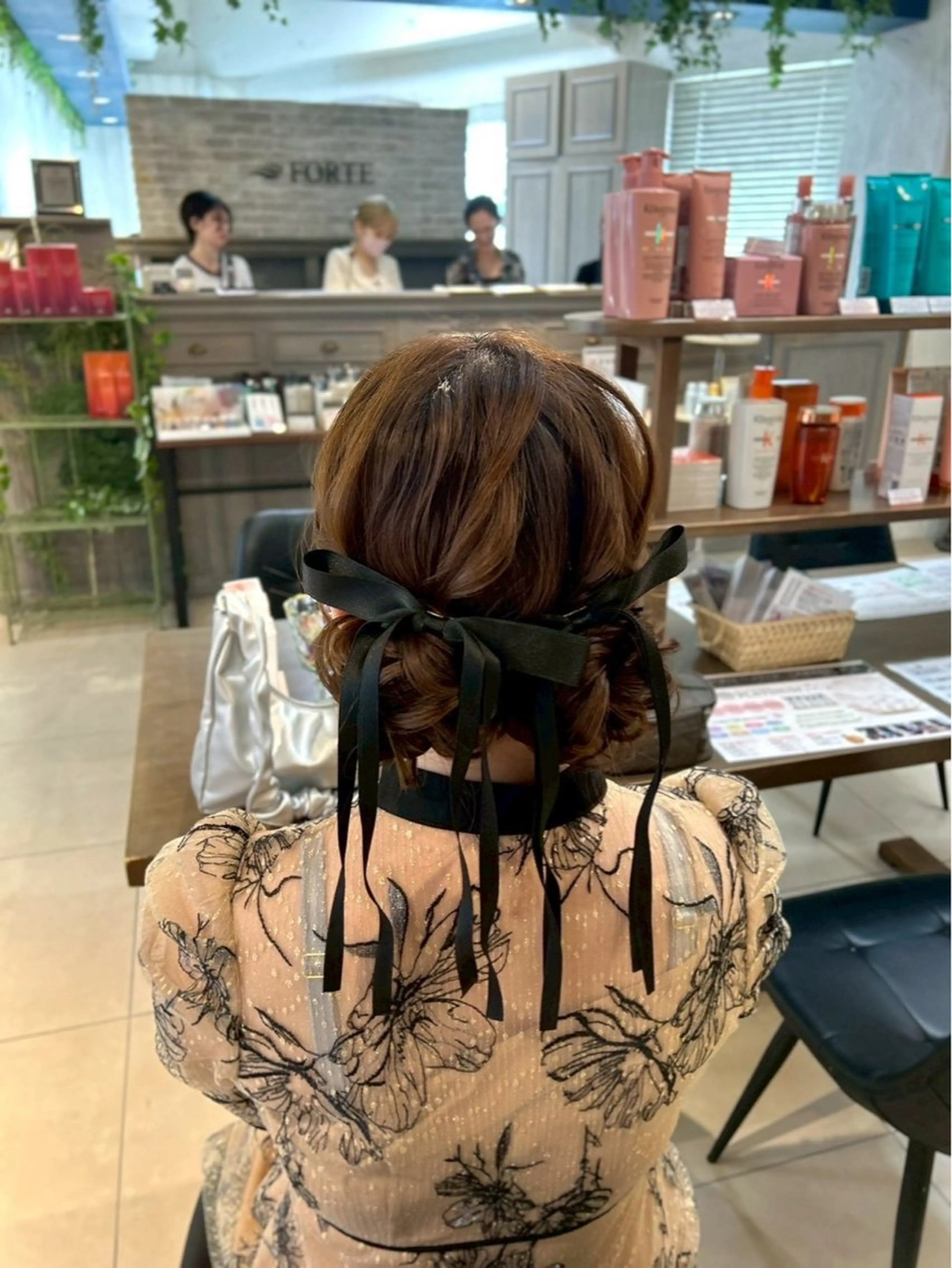 ヘアアレンジ ヘアアレンジ/ヘッド スパ/透明感カラーのヘアスタイル