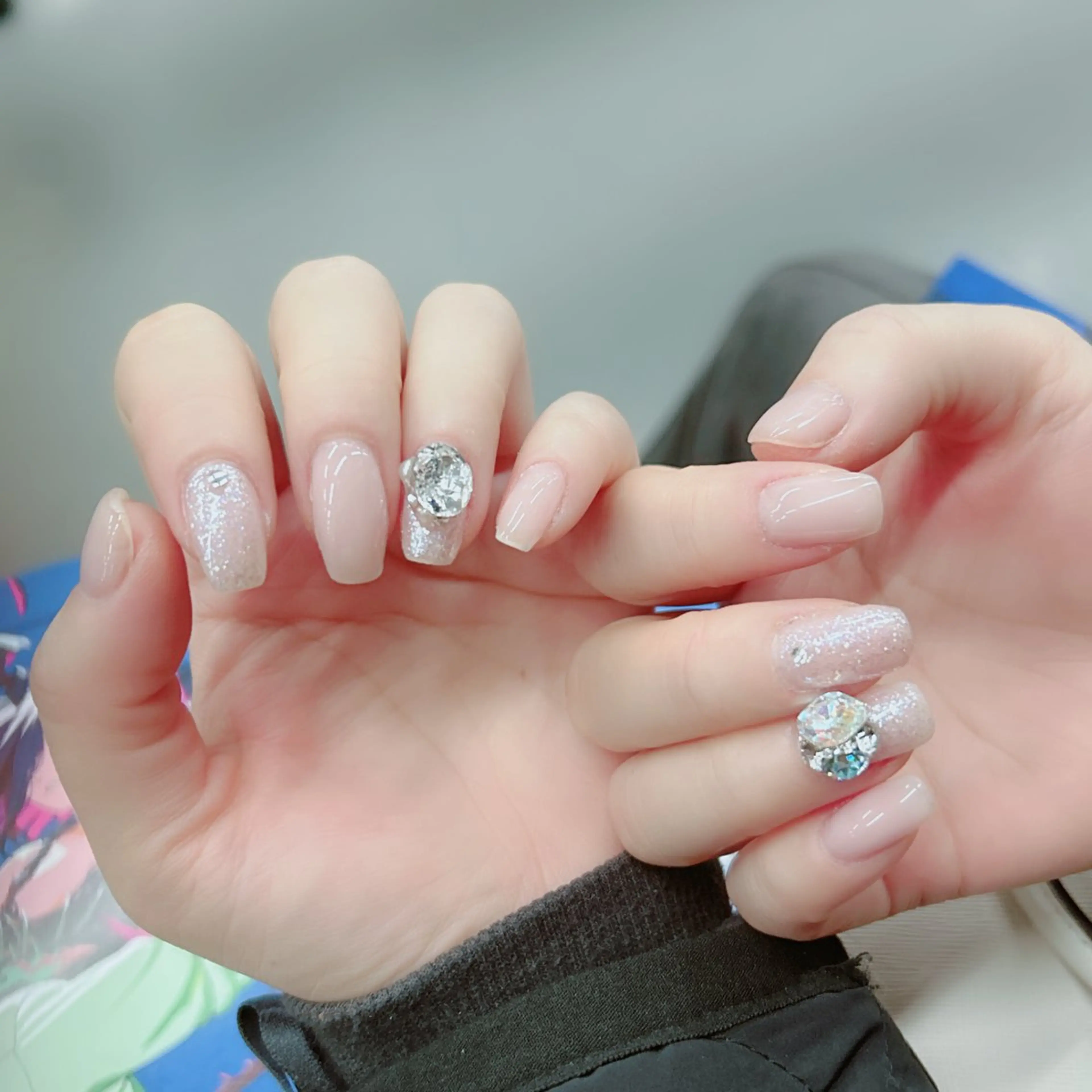 ネイル アニマル柄 アートネイル フレンチネイル ジェルネイル ガーリー ハンドネイル Cute Tips nailのネイルデザイン