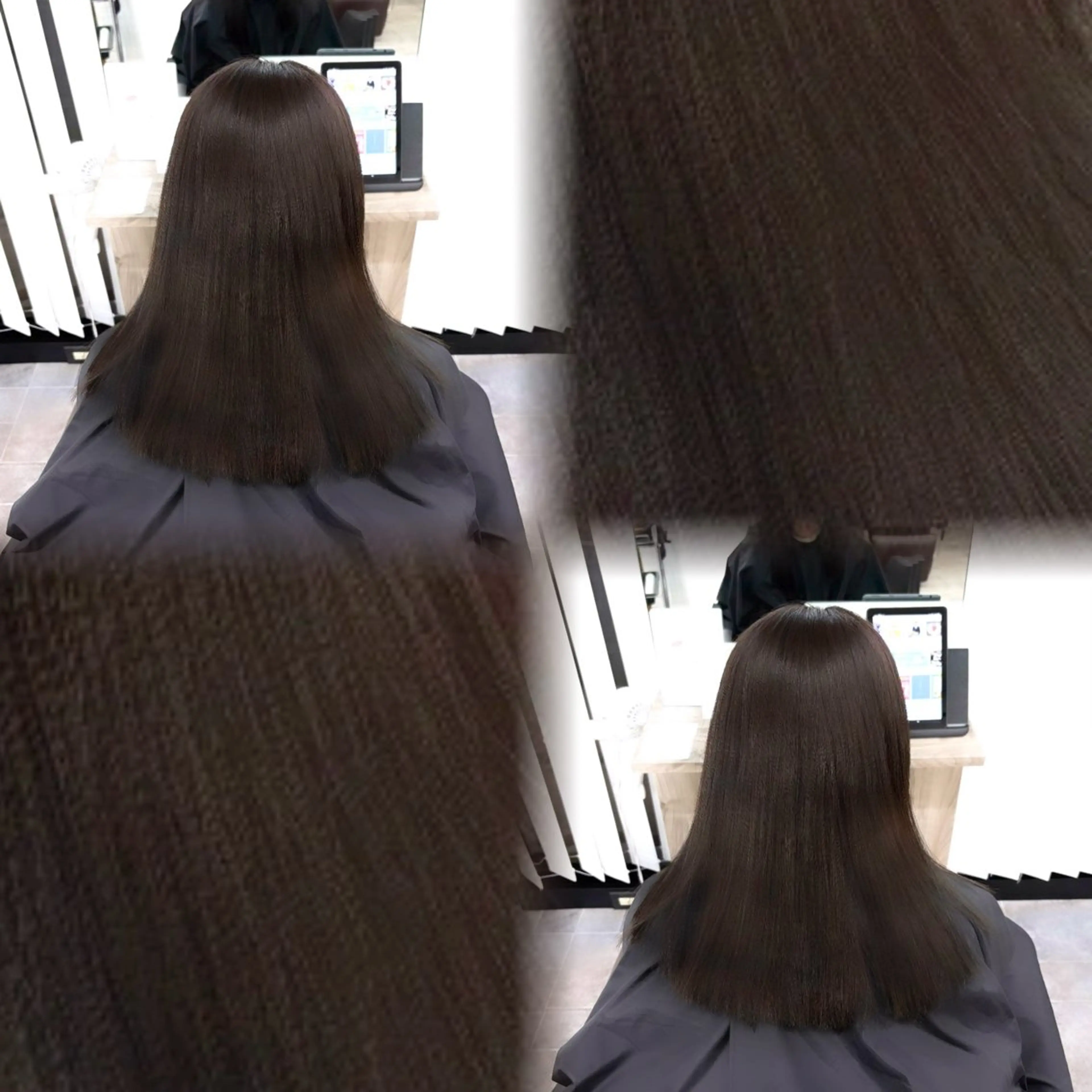 セミロング カラー セミロングパーマ ブリーチ ブラウンカラー 透明感カラー ヘアカラー 艶髪/韓国ヘア/ 透明感カラー/ トワのヘアスタイル