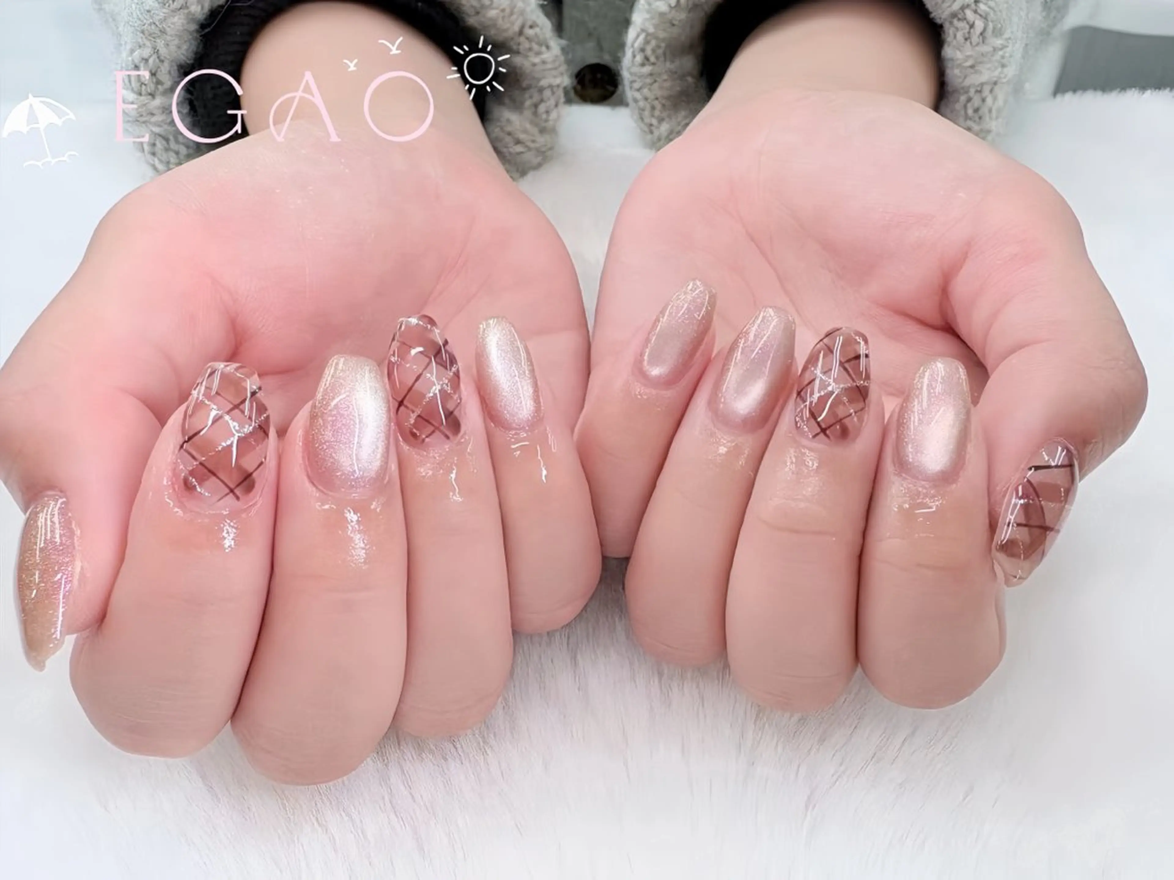 ネイル アートネイル フットネイル フレンチネイル ジェルネイル グラデーション ハンドネイル Egao Nail錦糸町店のネイルデザイン