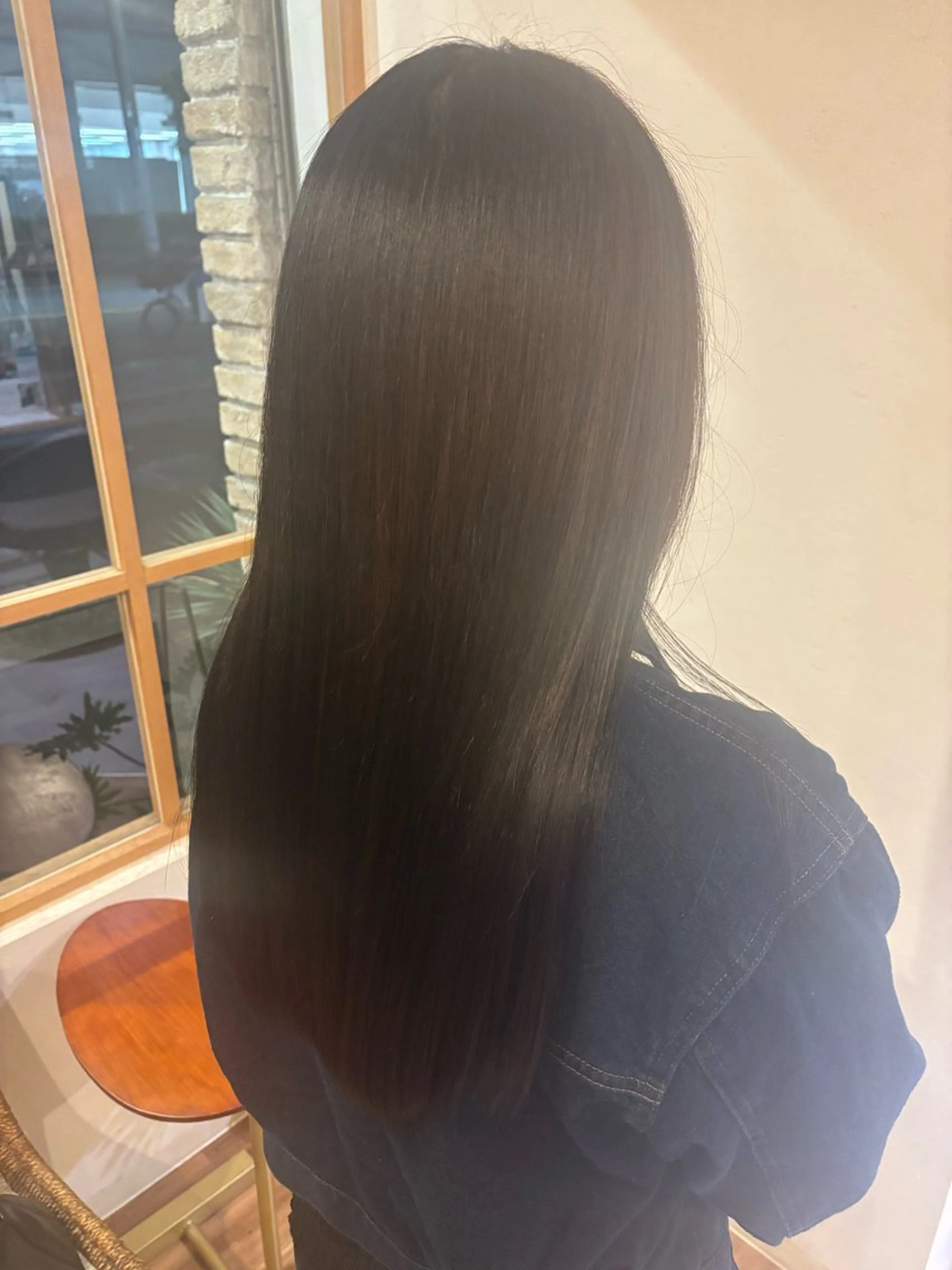 カラー 透明感カラー オレンジ 永山 日菜のヘアスタイル