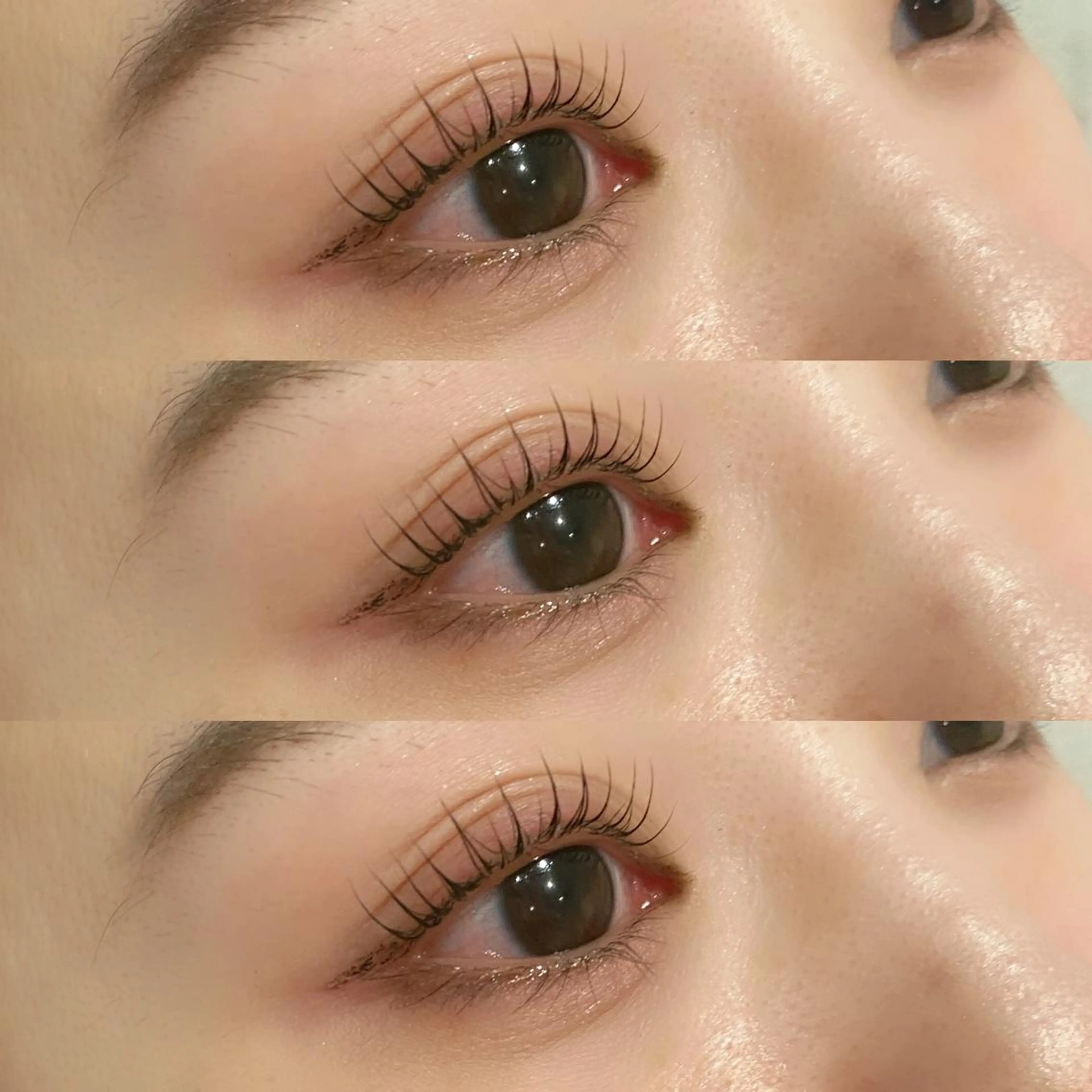 マツエク・マツパ 束感まつ毛 韓国風マツエク パリジェンヌラッシュリフト 一重×まつ毛パーマ マツパ CLUTCH eye 阿倍野NATSUMIのマツエク・マツパデザイン