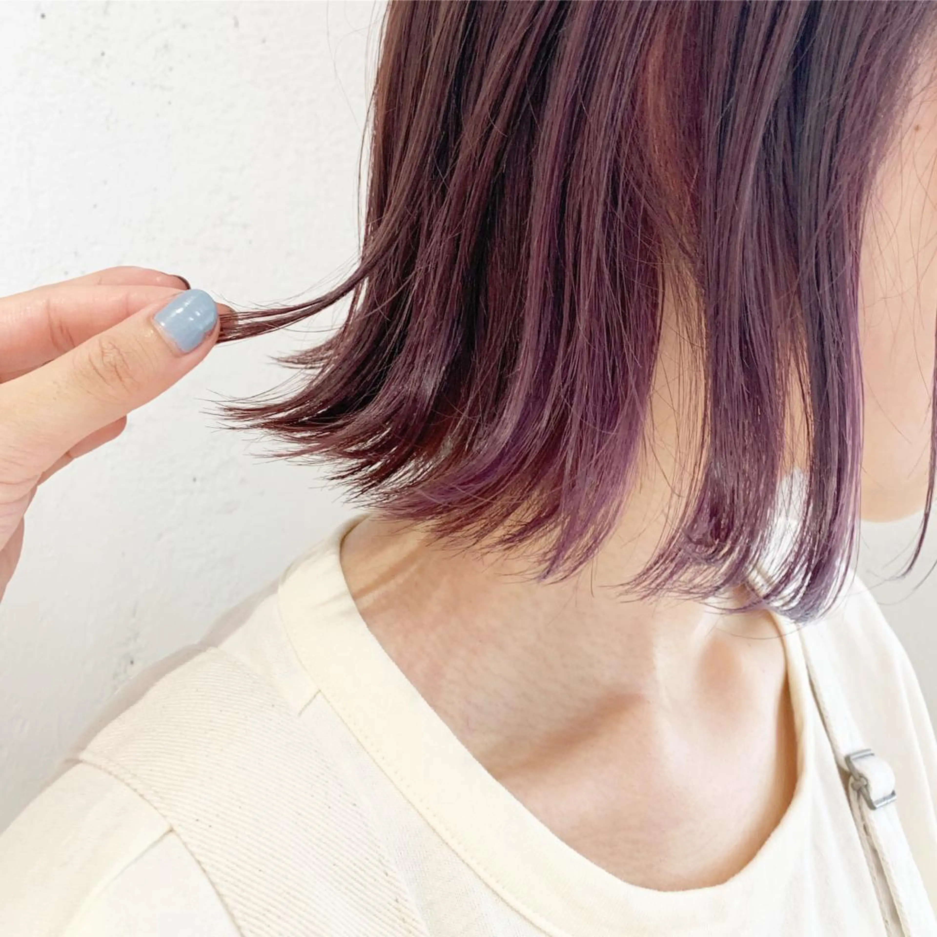 ミディアム カラー ヘアアレンジ 🫧透明感カラー/ ボブ/小笠原汐海🪽のヘアスタイル