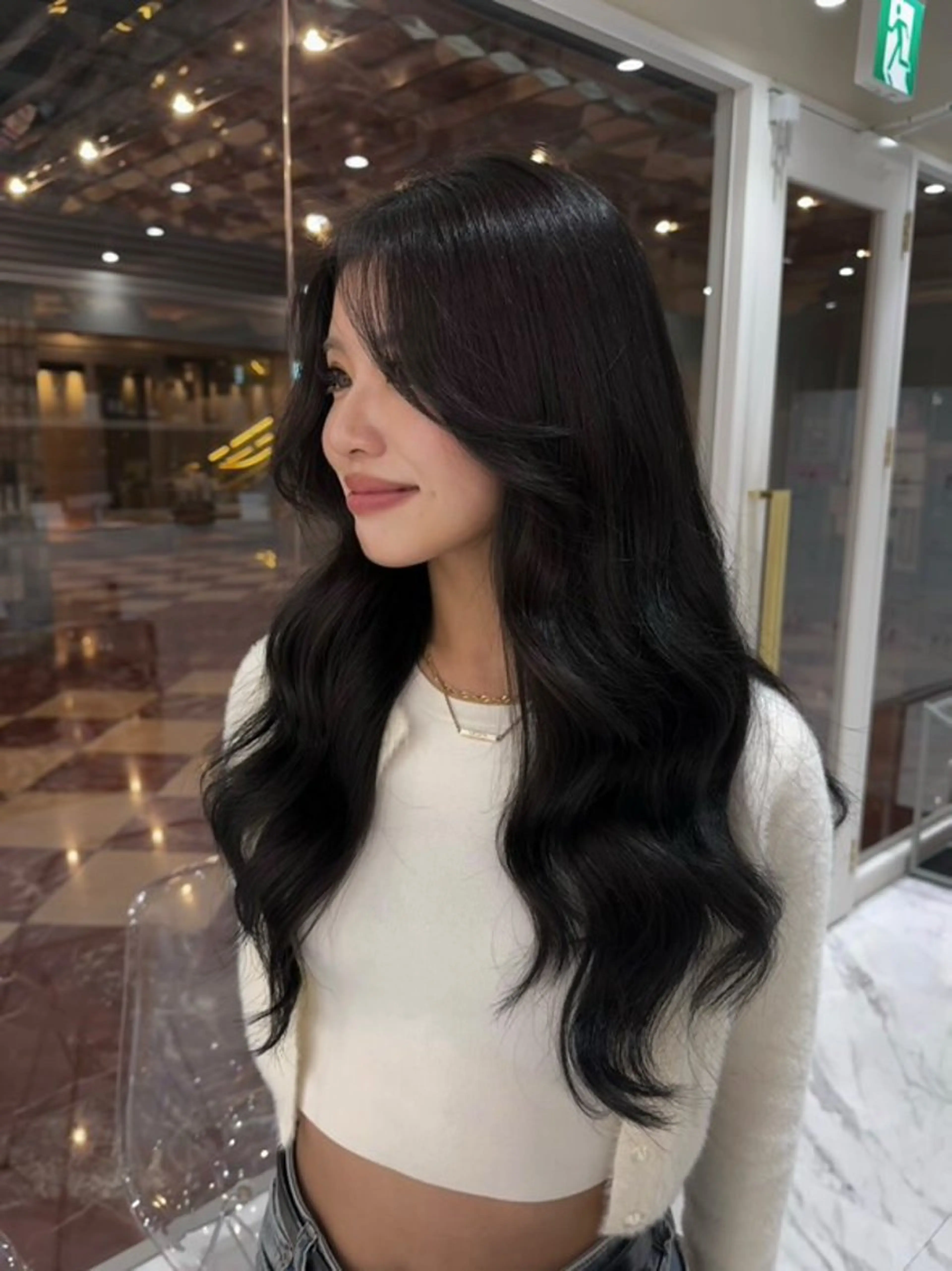 ロング カット ヘアカラー トリートメント レイヤーカット/髪質 改善/momo🎀のヘアスタイル