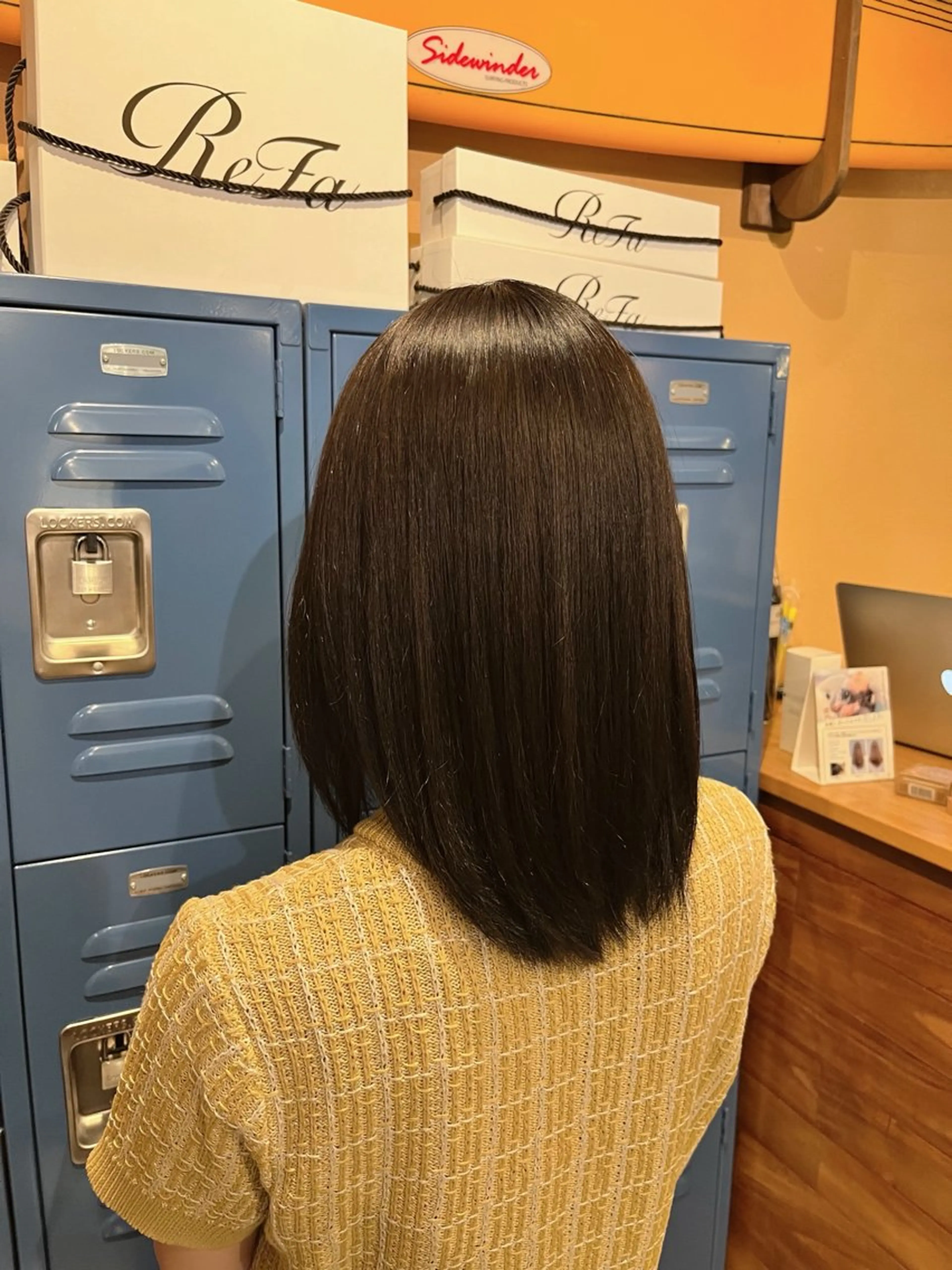 カラー 黒髪 透明感カラー 藤井 清香のヘアスタイル