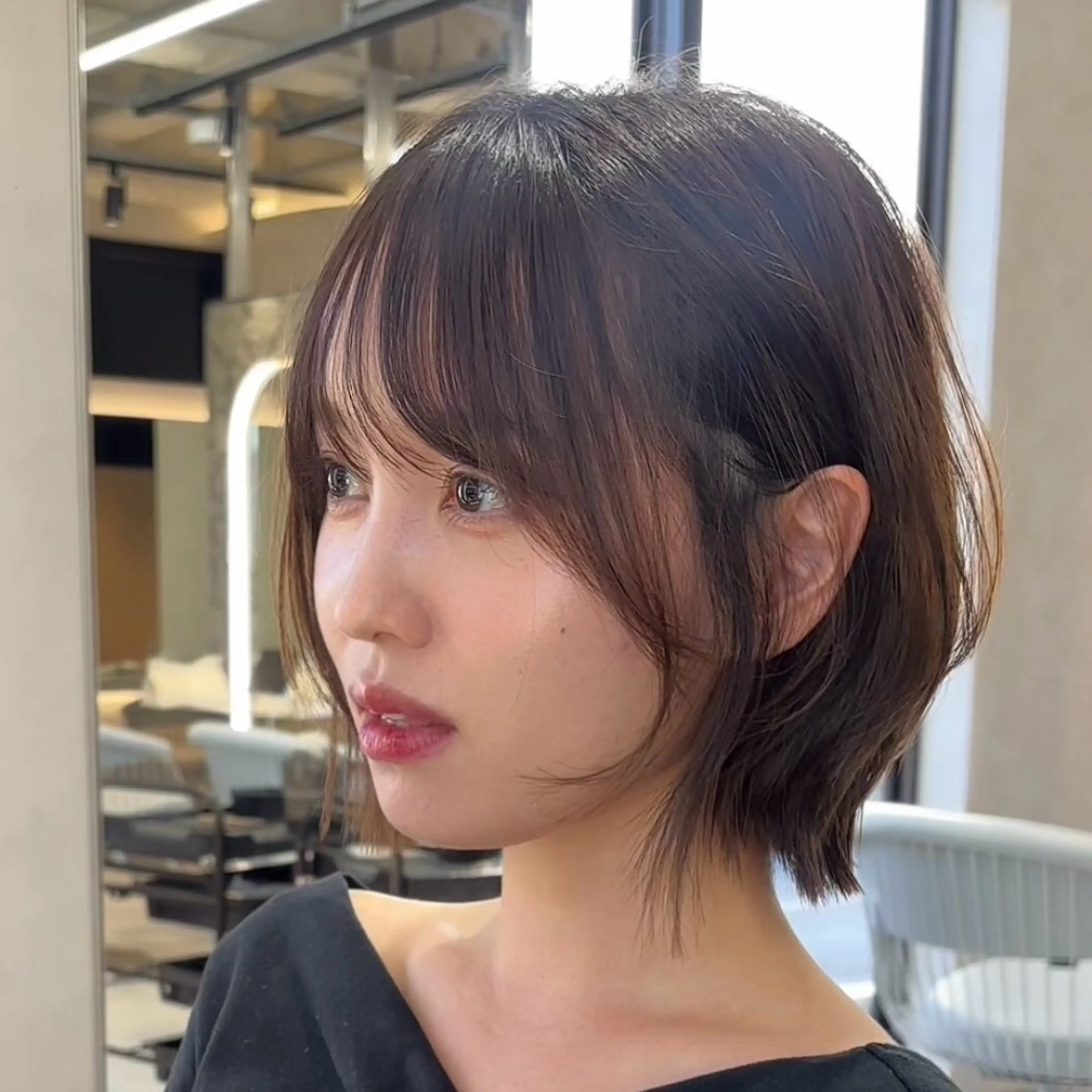 ミディアム カラー カット ヘアカラー トリートメント ウメダナオヤ/ くびれヘア✨のヘアスタイル