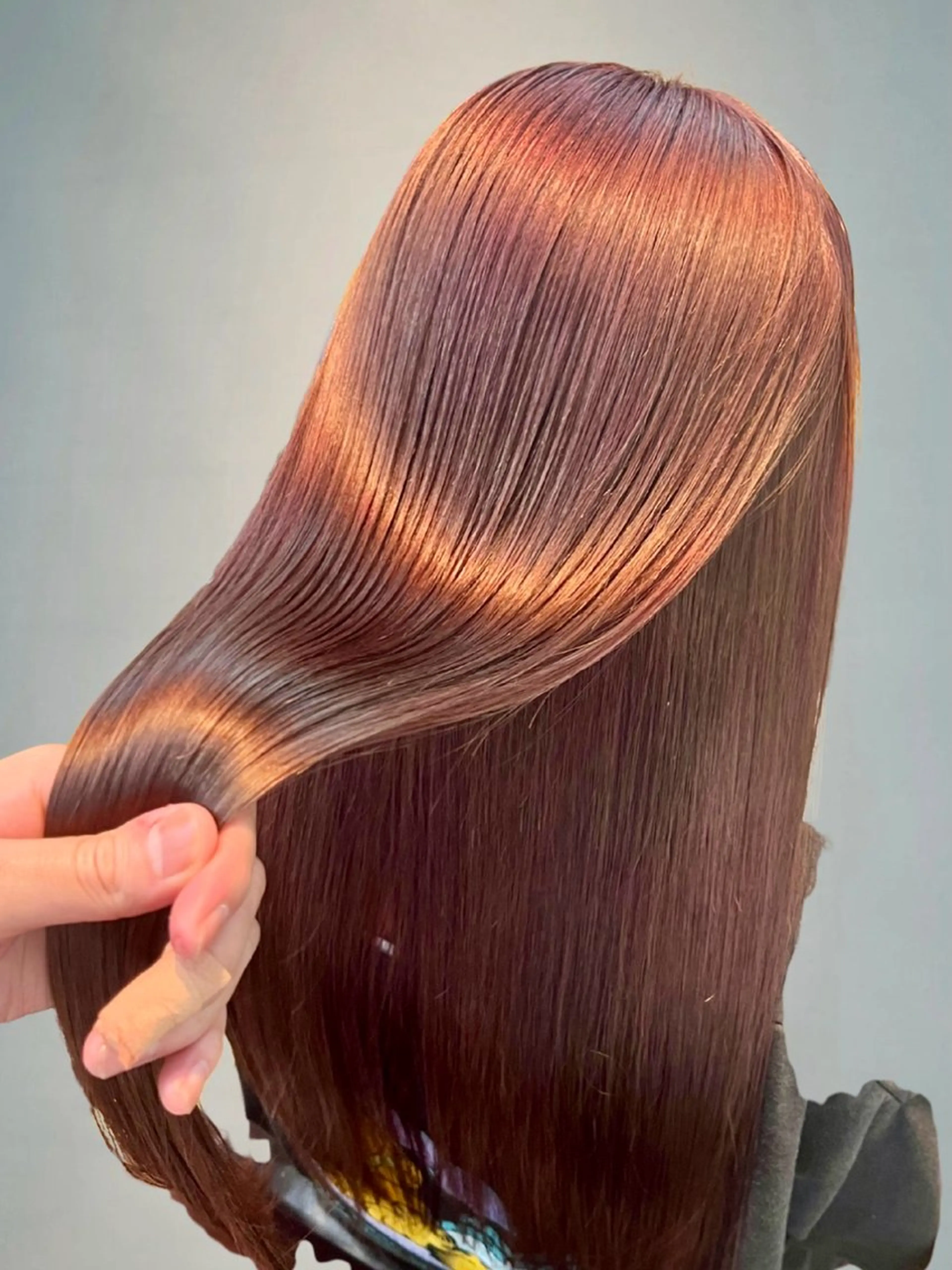 ロング カラー ヘアカラー トリートメント 《髪質改善 UN BLEACH》のヘアスタイル