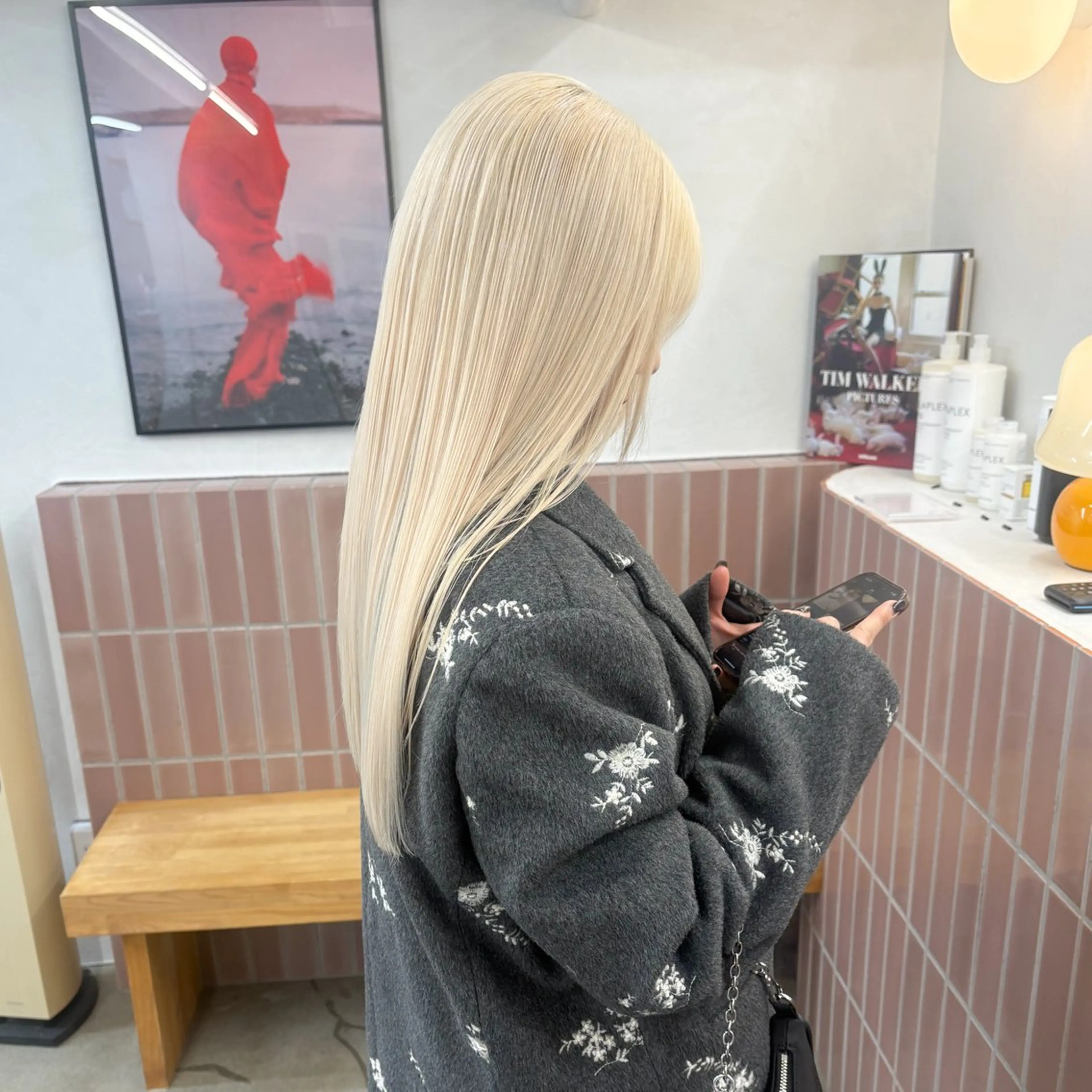 ロング ヘアカラー トリートメント 🚨ダメージ最小限ブ リーチ特化🚨ミユウのヘアスタイル