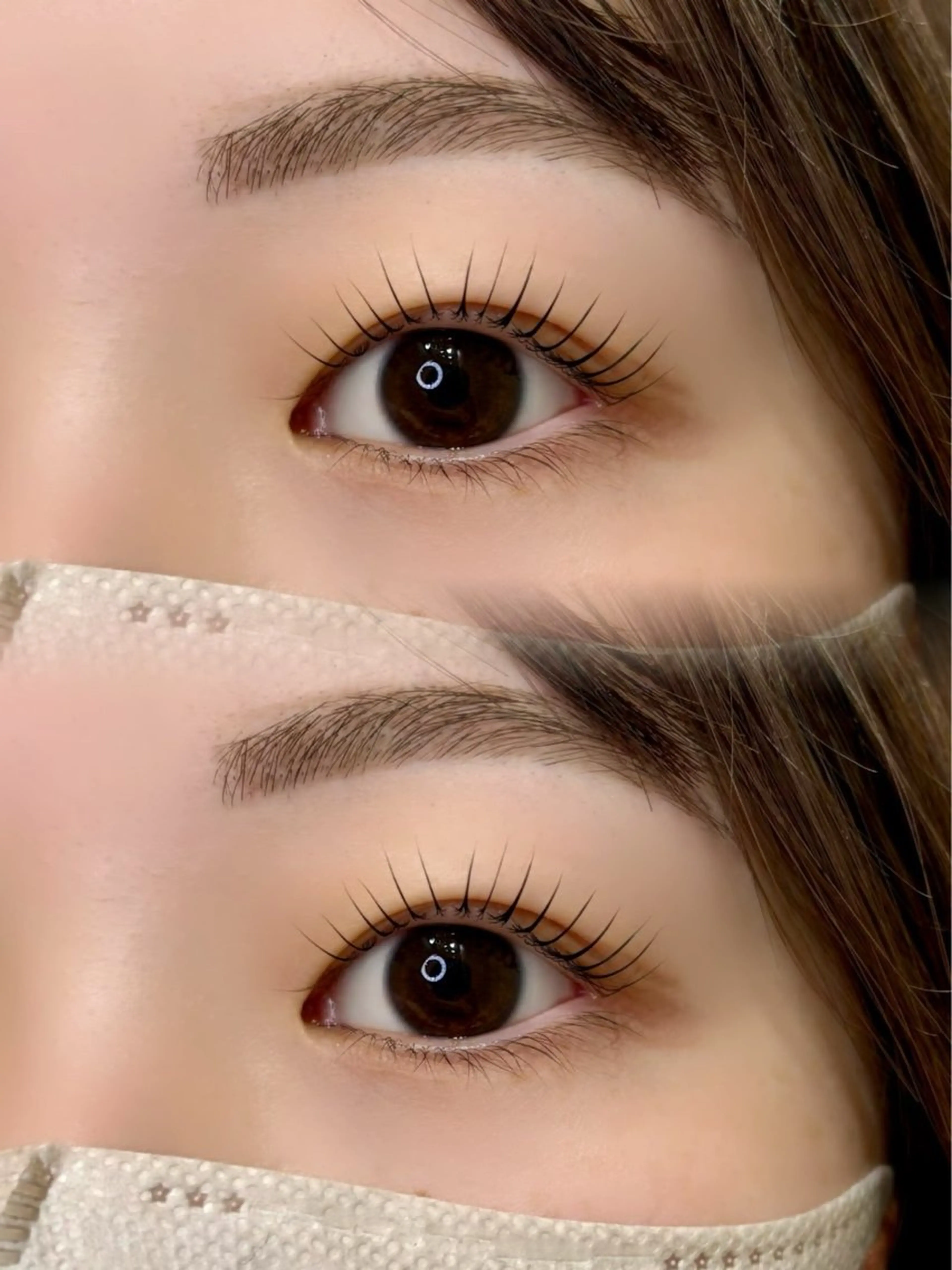 マツエク・マツパ パリジェンヌラッシュリフト s a y aのマツエク・マツパデザイン