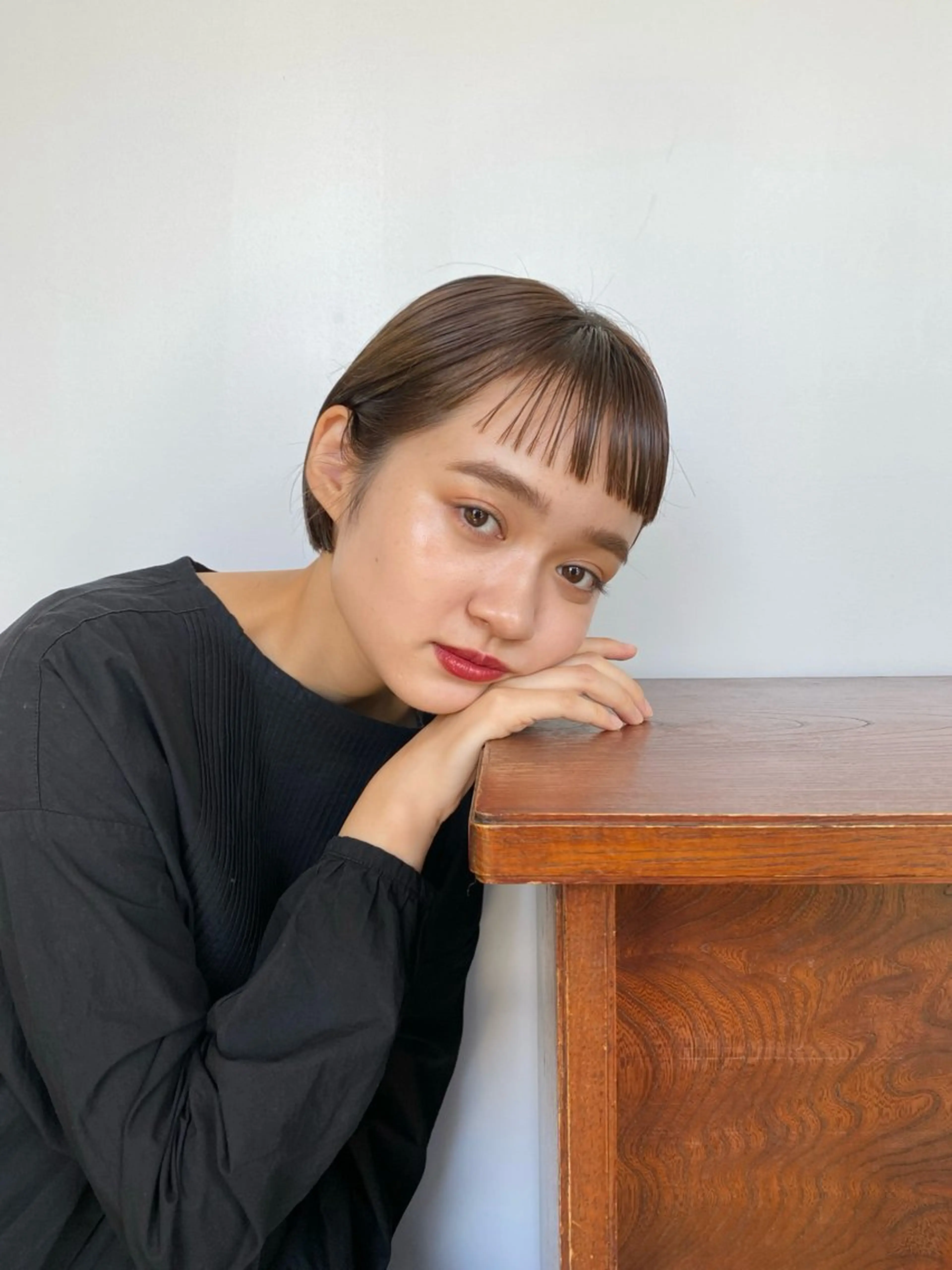 ショート カット ヘアカラー トリートメント モリモト サナのヘアスタイル