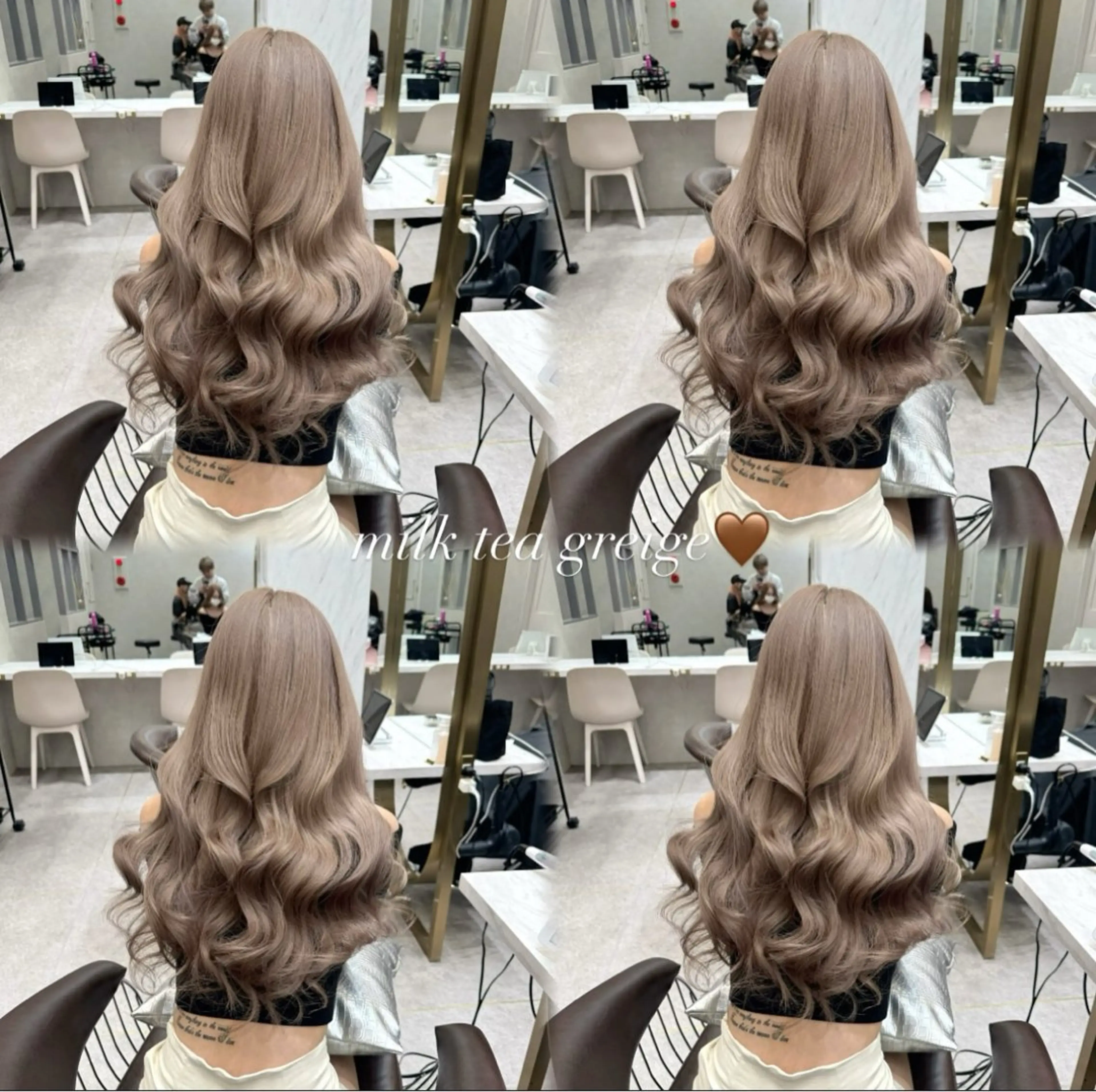 ロング ヘアカラー 璃 音のヘアスタイル