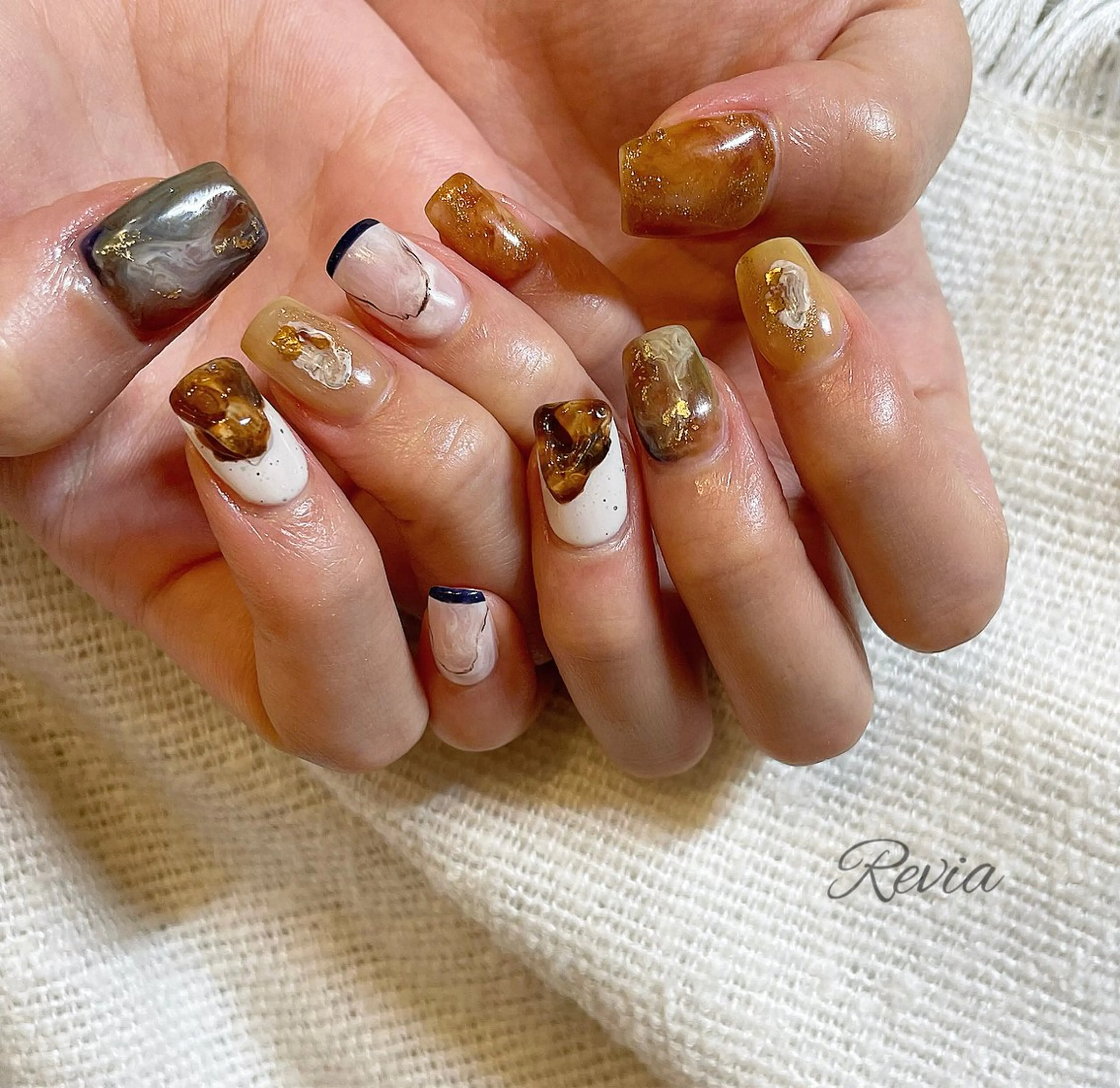 ネイル ハンドネイル revia所属・ERI Nailistのネイルデザイン