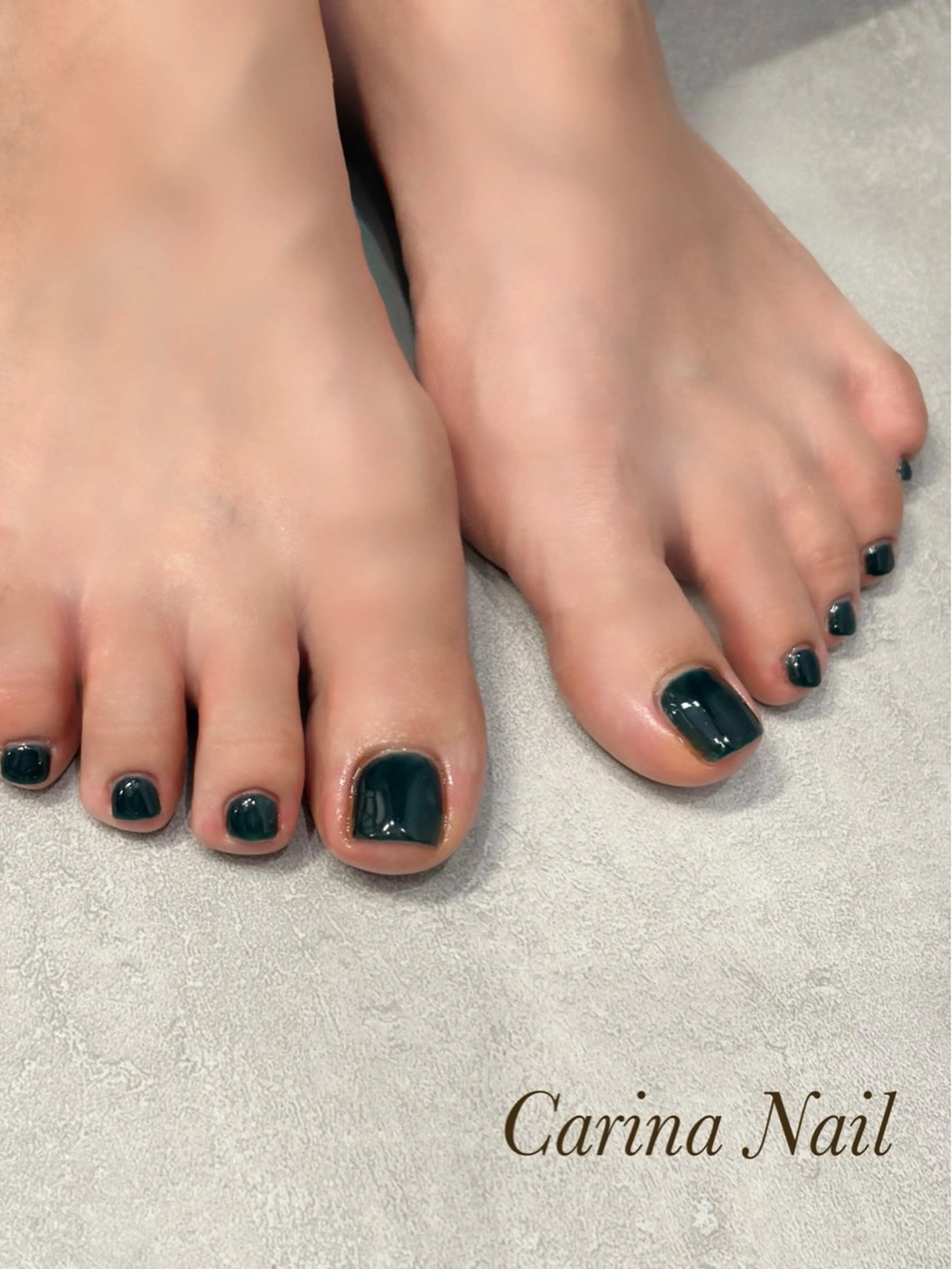 フットネイル ワンカラー（オフなし）の写真