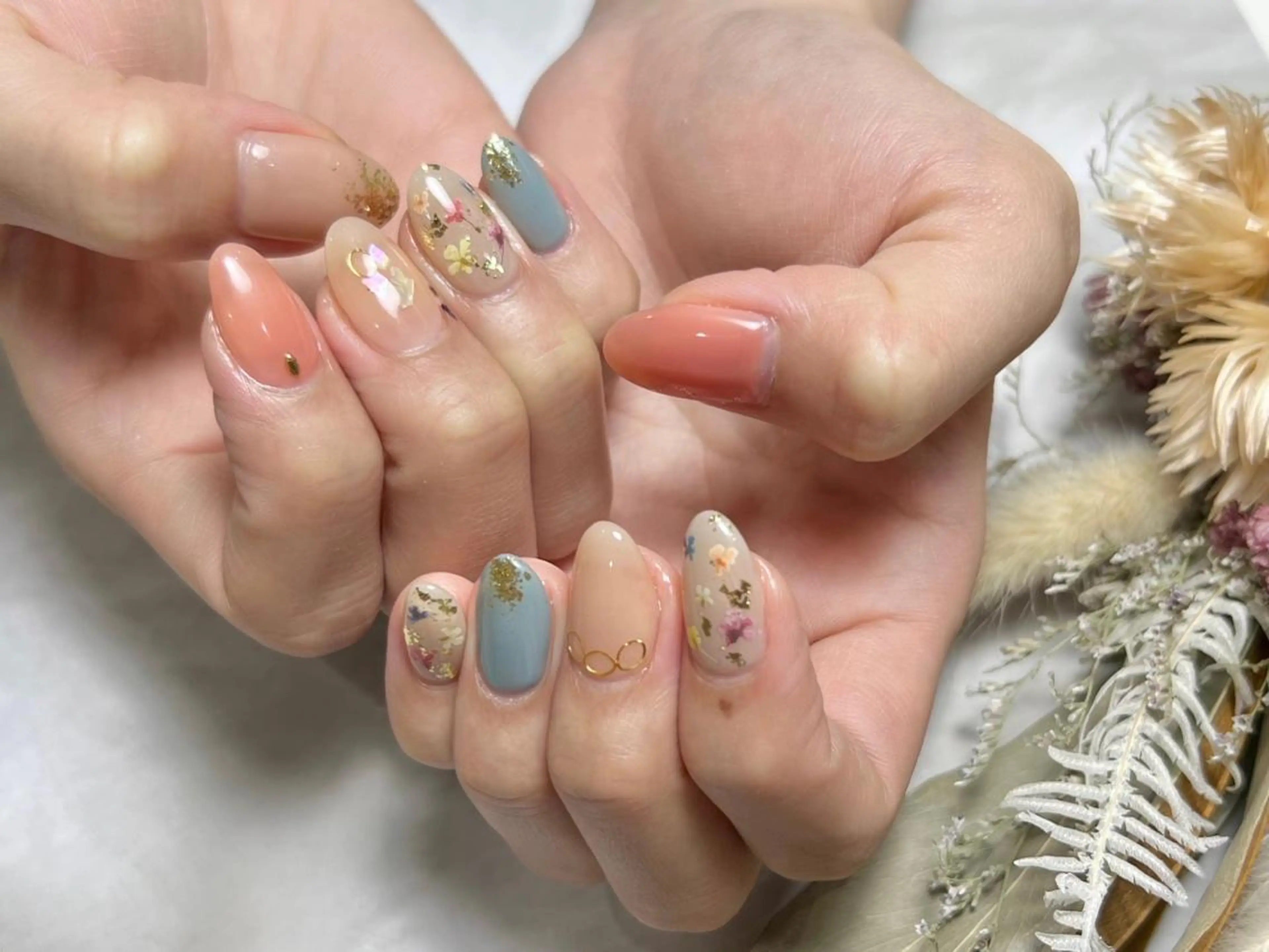 ネイル フラワーネイル 持ち込み Kanna Yuki カンナユキのネイルデザイン