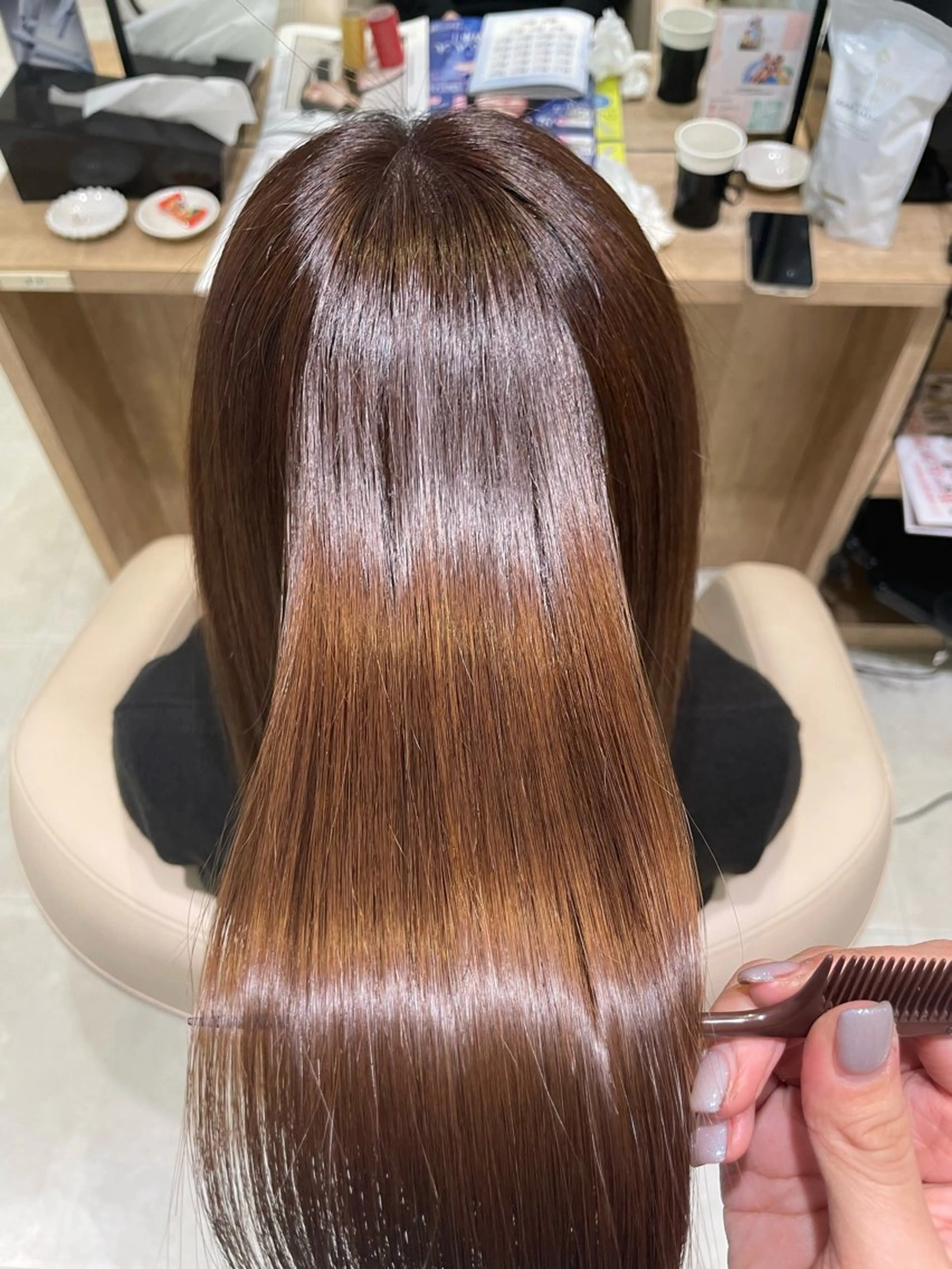 ロング トリートメント 野田 カレンのヘアスタイル