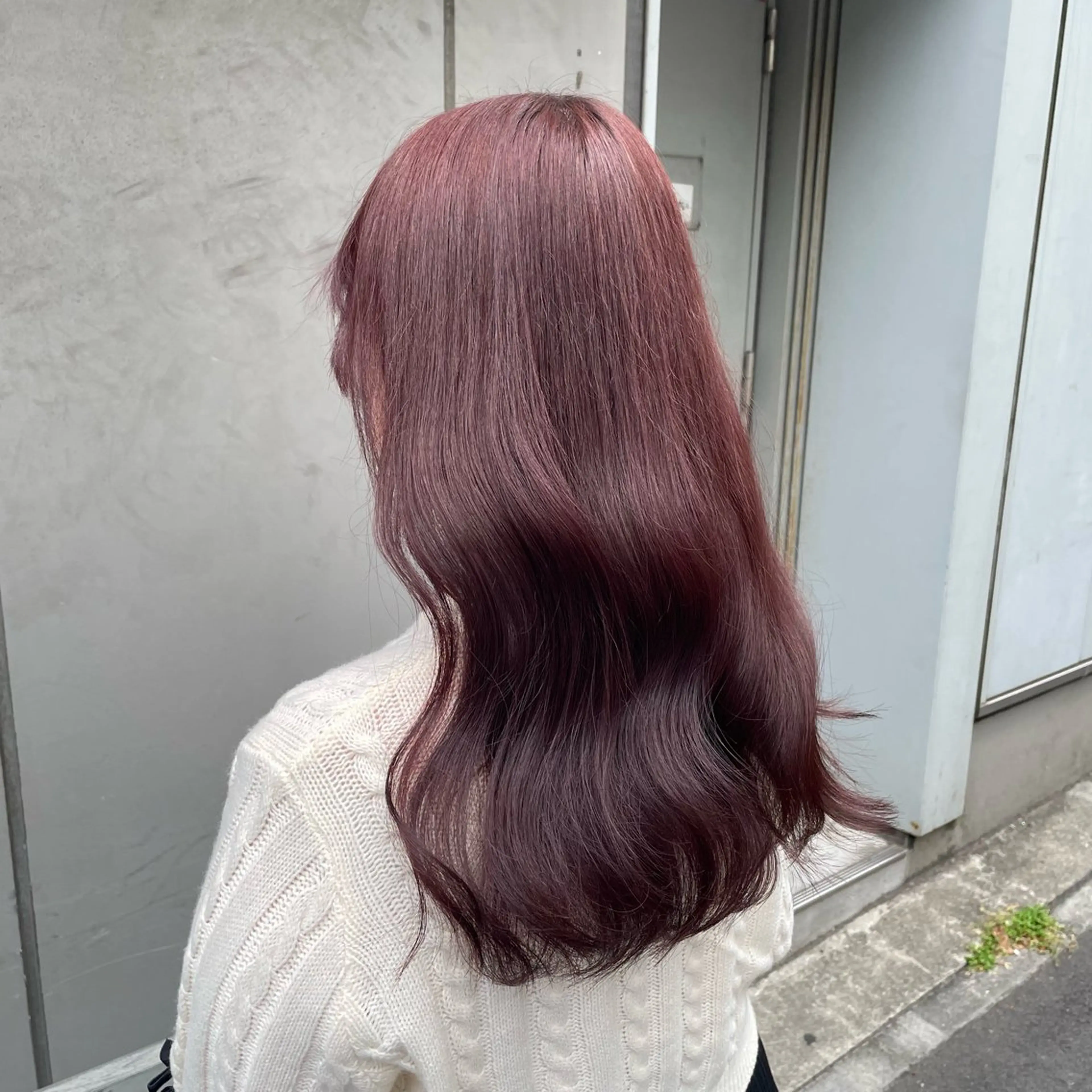 セミロング カラー 大人っぽ♡上品な暖色 ♡ブリーチなし♡のヘアスタイル