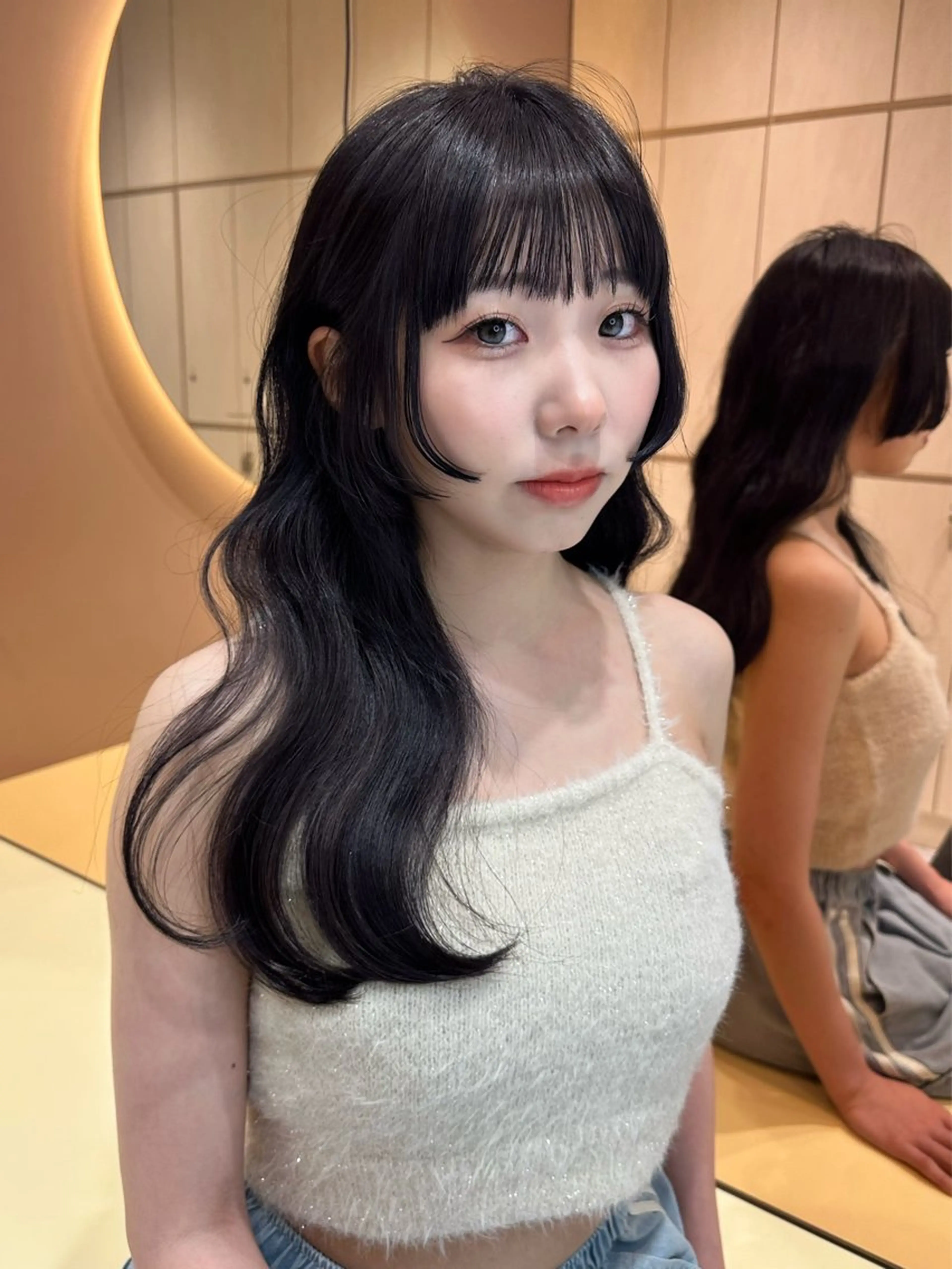 ロング カラー ヘアカラー トリートメント 縮毛矯正/IROHA 🌷るかのヘアスタイル