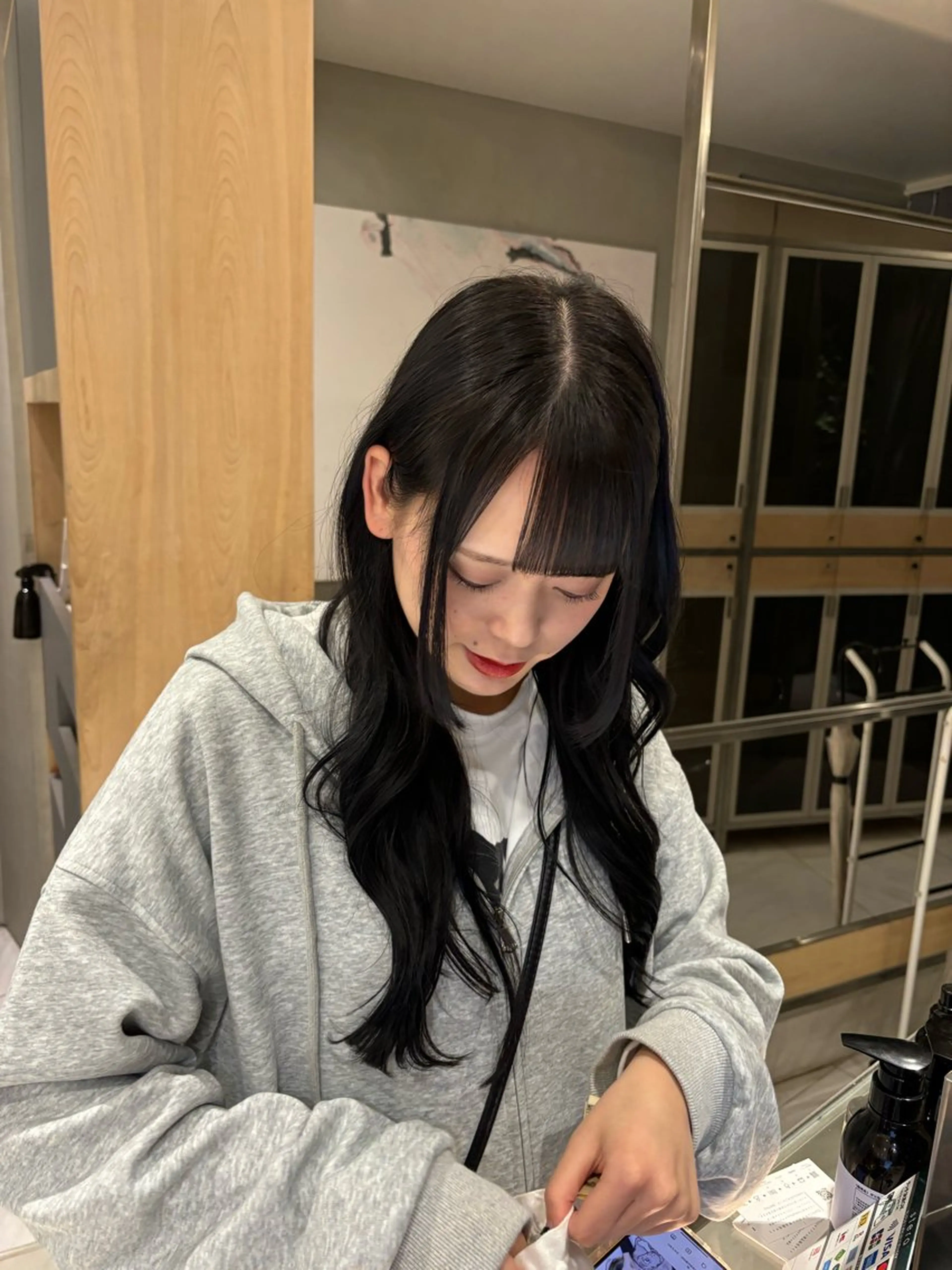 ロング カラー ヘアアレンジ ヘアカラー トリートメント ヘッドスパ ヘアセット 艶髪/レイヤーカット 🐣misakiのヘアスタイル